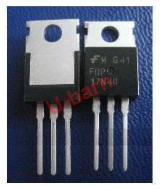 2pcs FAIRCHIL TO-220,400V N-Channel QFET; Package:, FQP17N40 RH