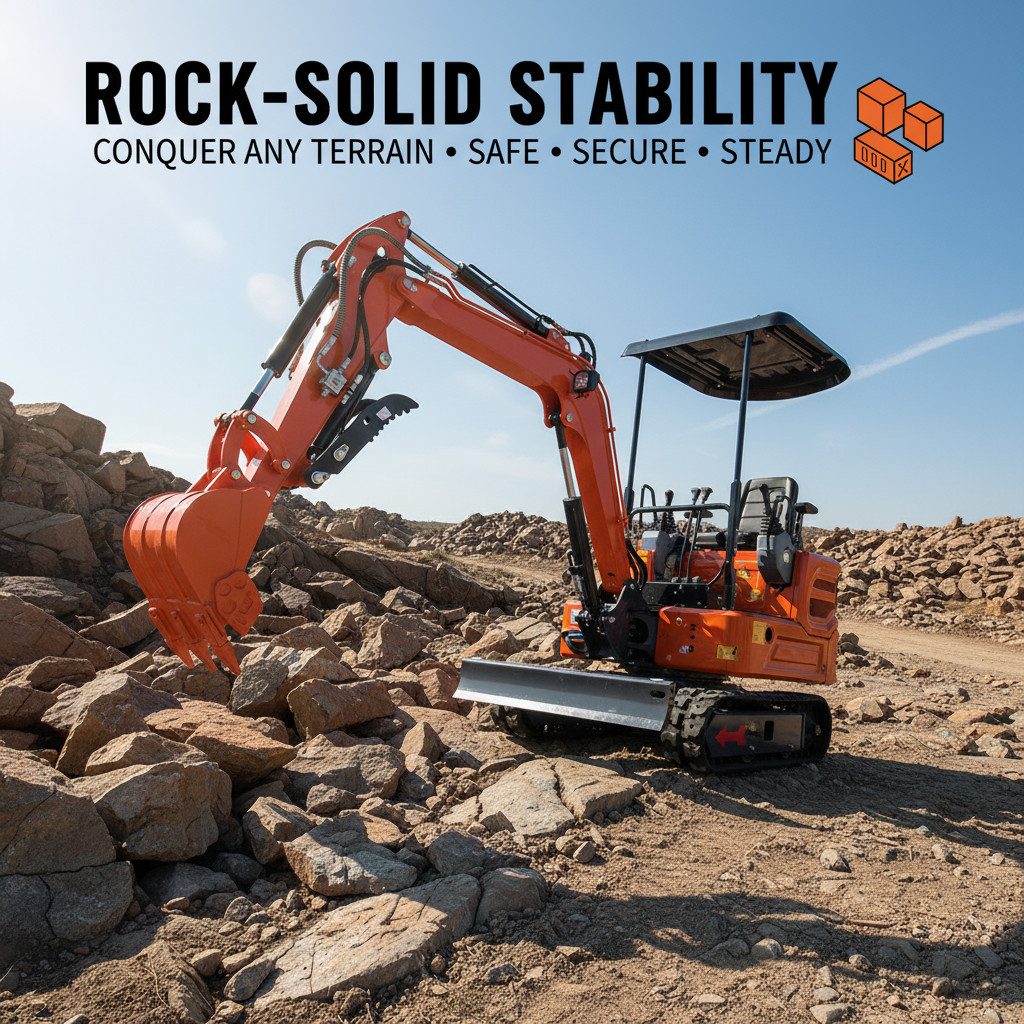 1 Ton Mini Excavator – Tracked with B&S Engine & Pilot Control System US spot