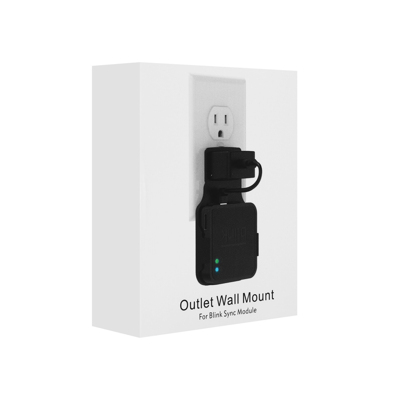 Outlet Wall Mount Hanger Holder Stand for Blink Sync Module 2 White