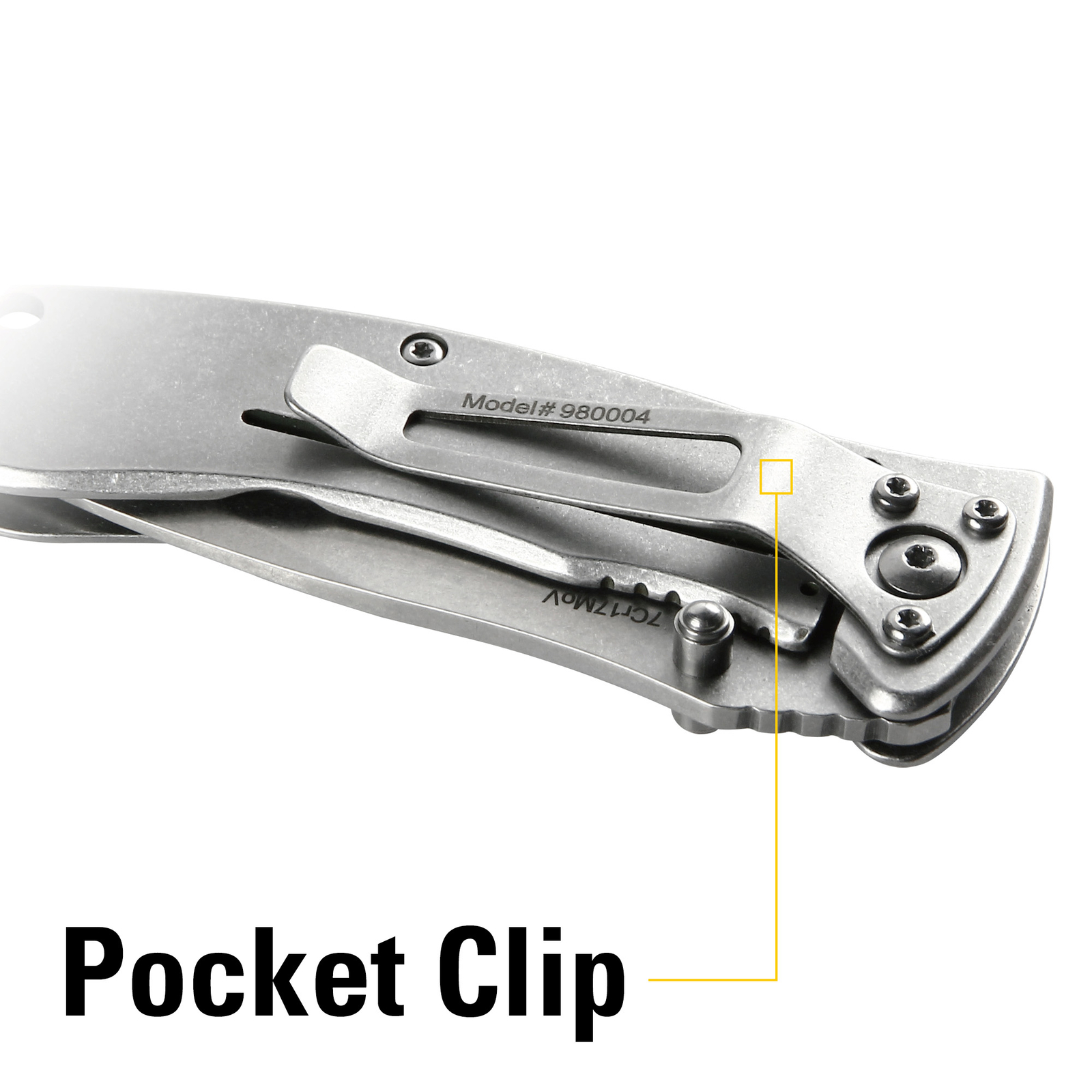 Cat 7 Inch Drop Point Folding Knife - 980004
