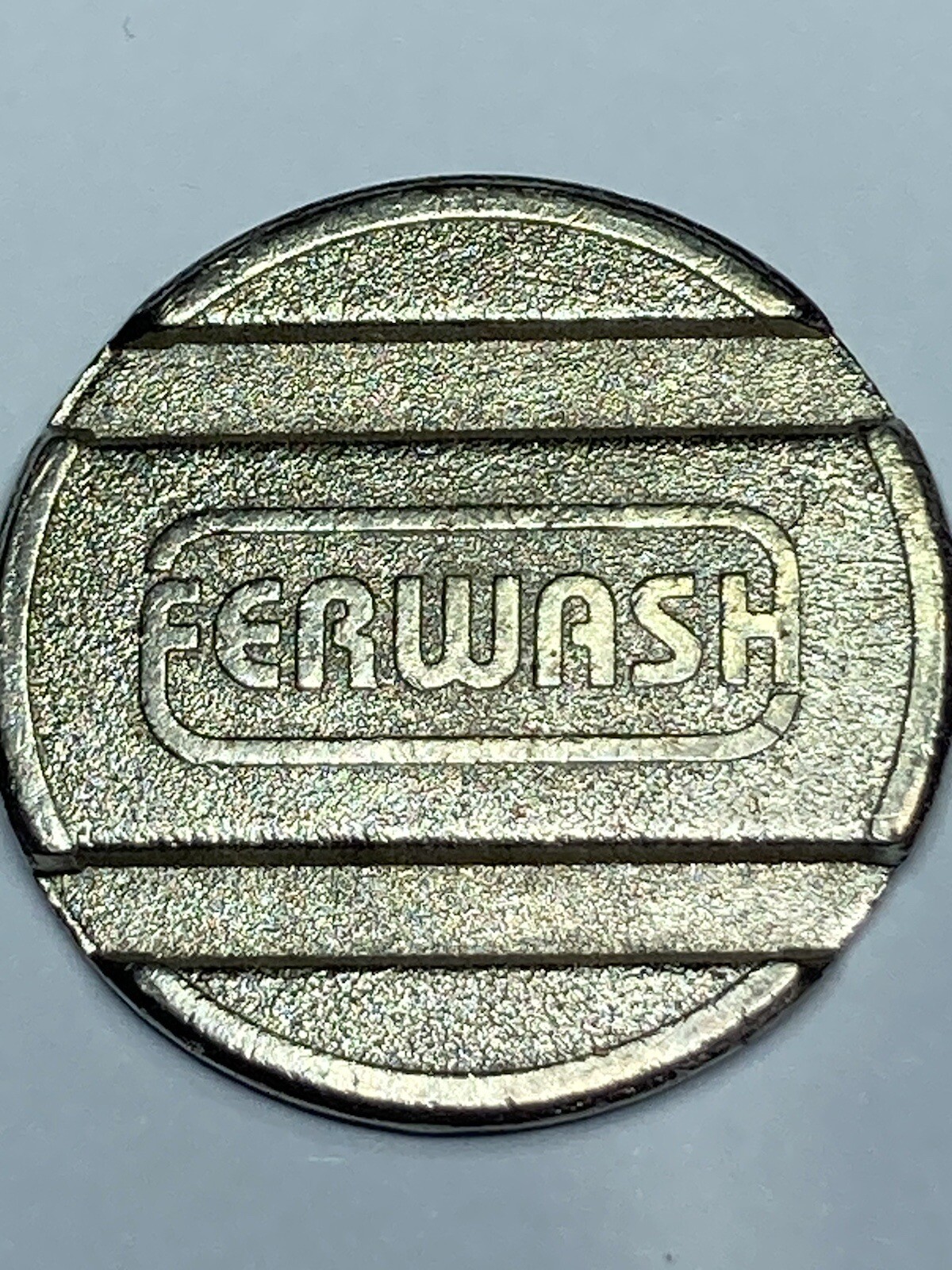 RARE ITALY FERWASH CARWASH TOKEN GROOVES 20019 Settimo Milanese MI, Italy (#b01)