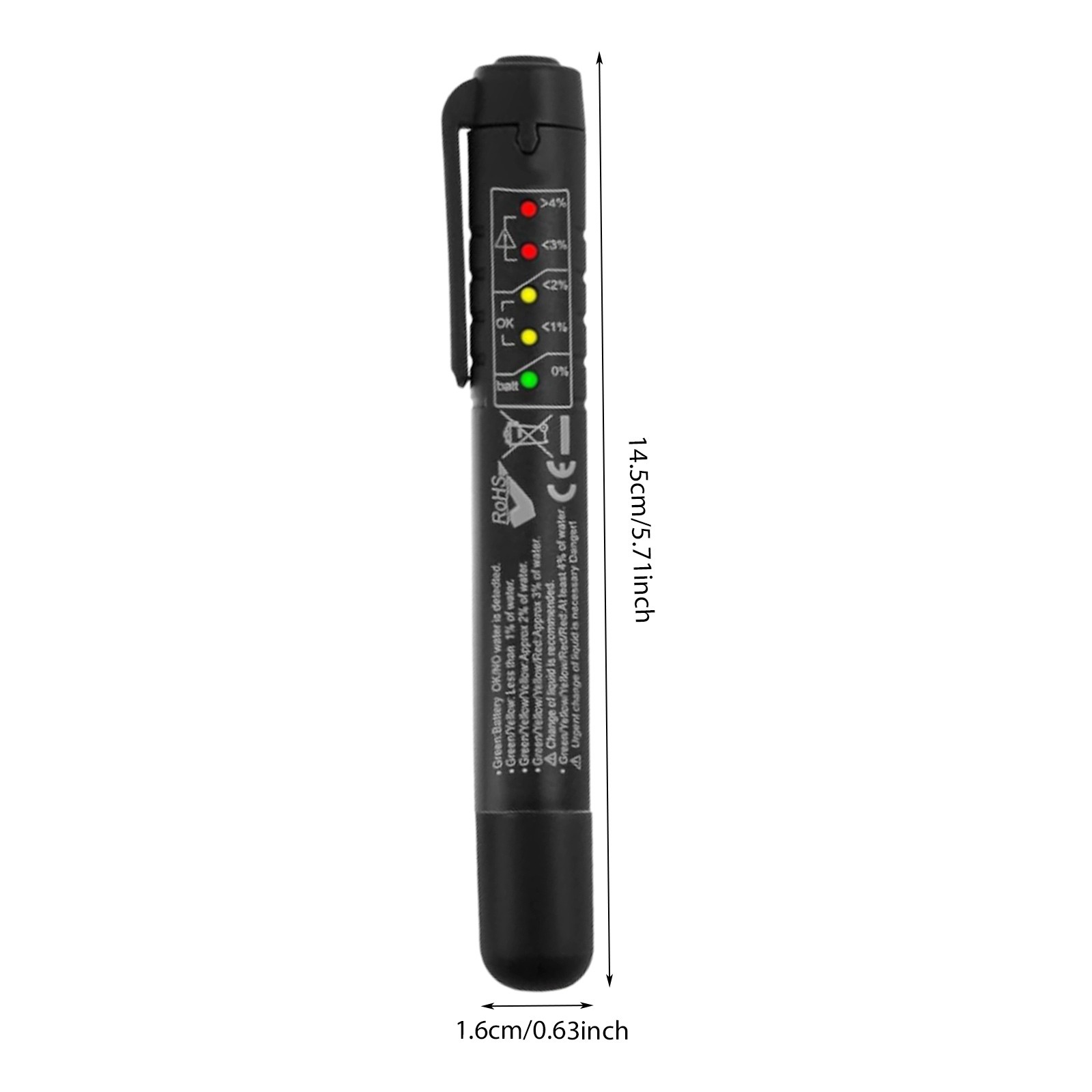 Brake Fluid Tester Pen LED Water Content Meter for DOT3/DOT4/DOT5