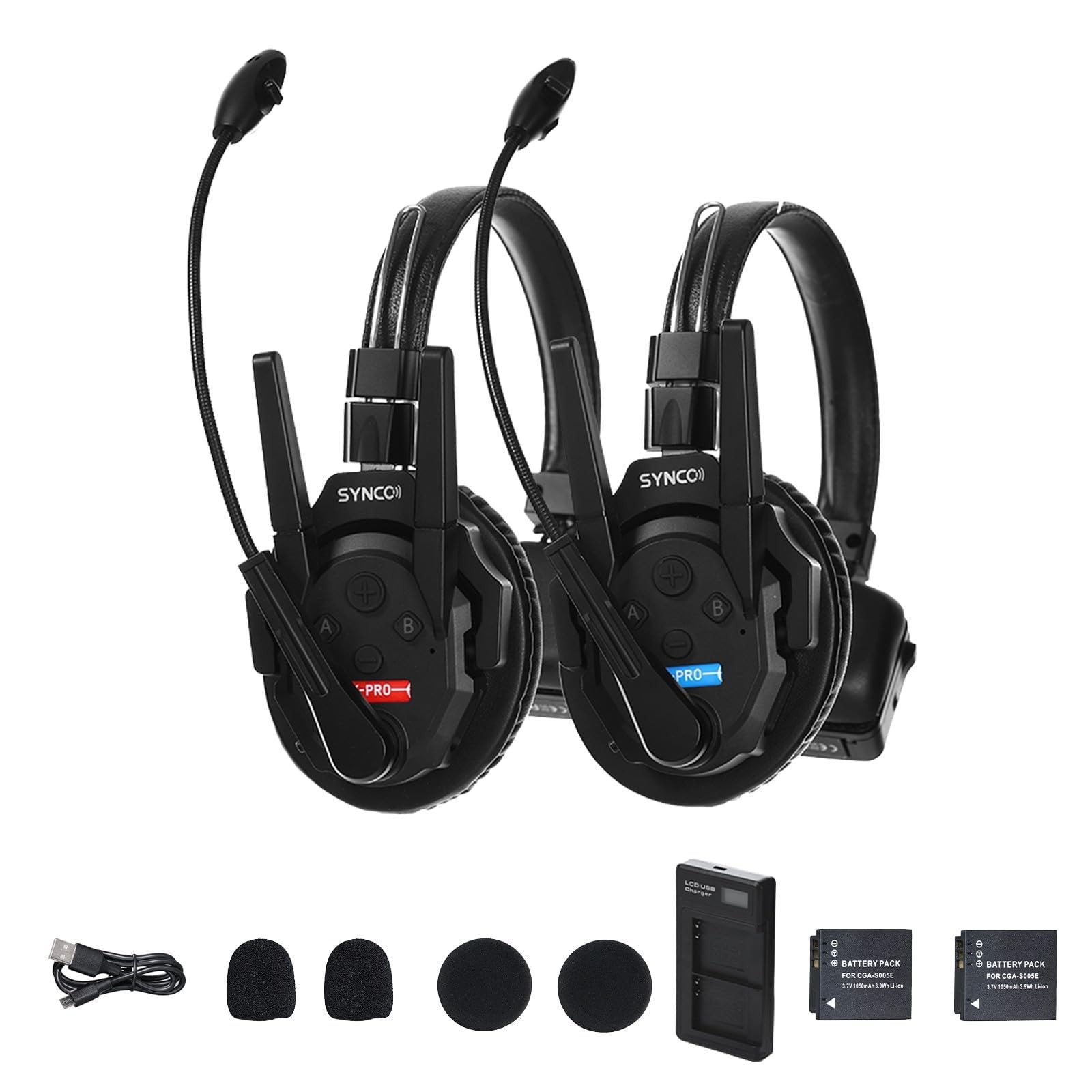 Synco Xtalk XPro 2 Wireless Communication Headsets 2.4GHz 500m/1640ft 2 Person