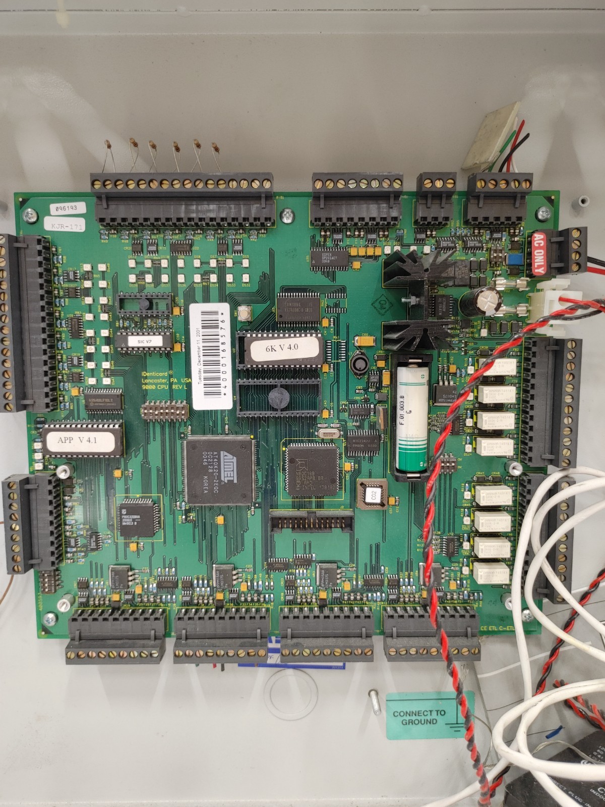 IDenticard Series 9000 REV L Reader Access Control Panel