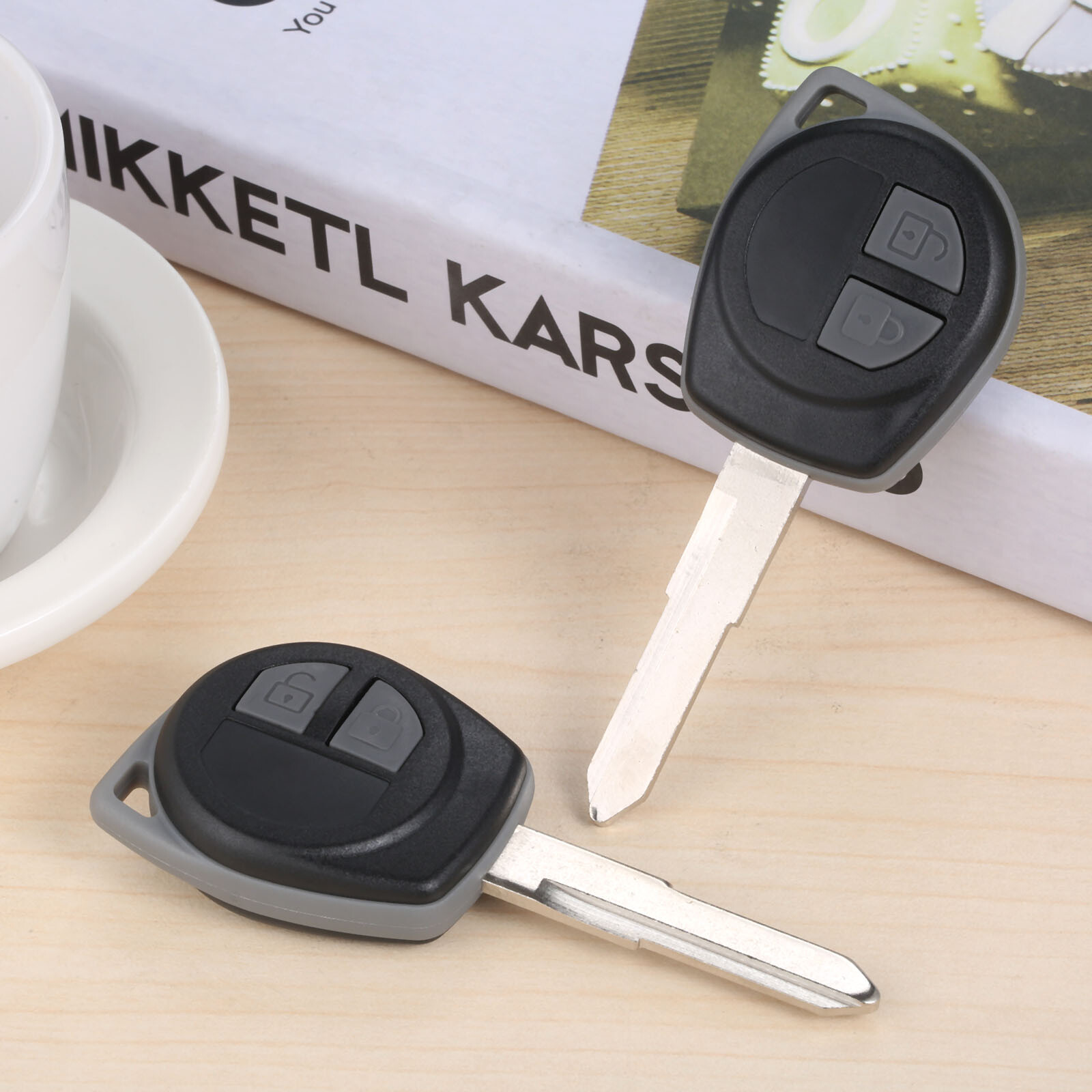 1/2Pcs Remote Key 2 BTN 433MHz ID46 Chip KBRTS004 Fit For 1989-2017 Suzuki Swift
