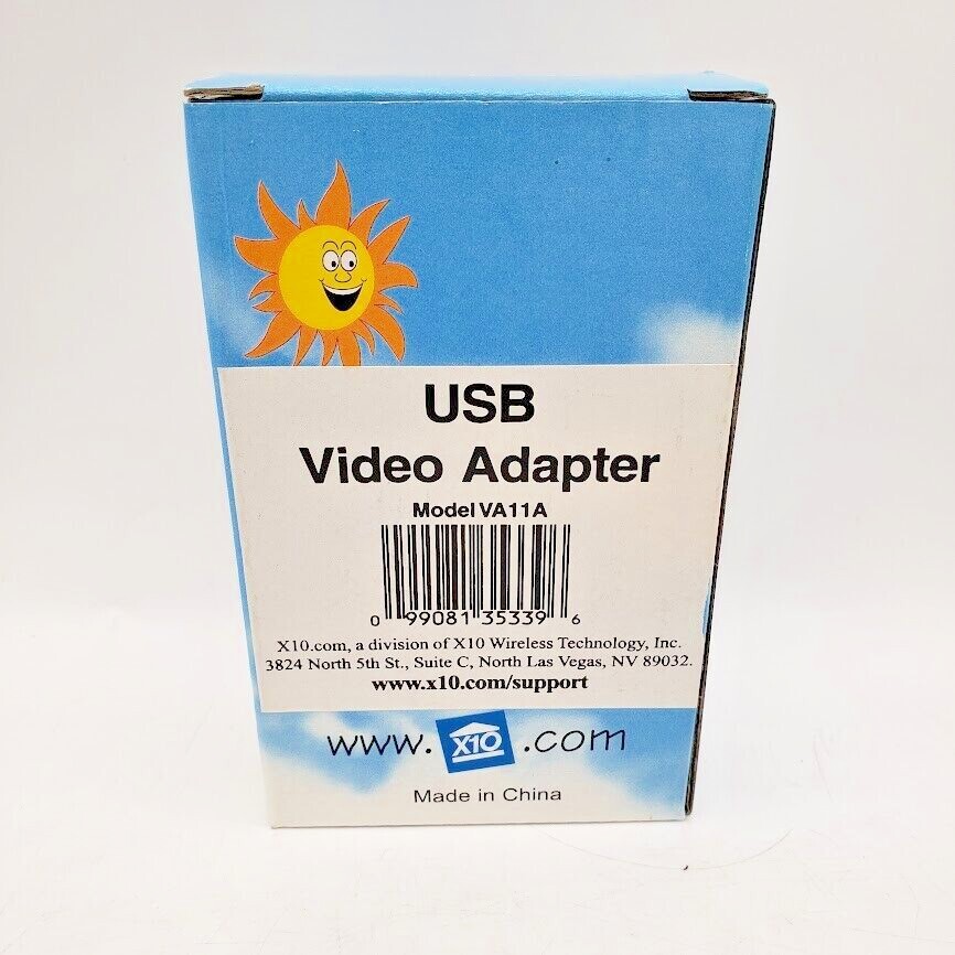 X10 USB Video Adapter Model VA11A Home Security & Surveillance Camera NEW