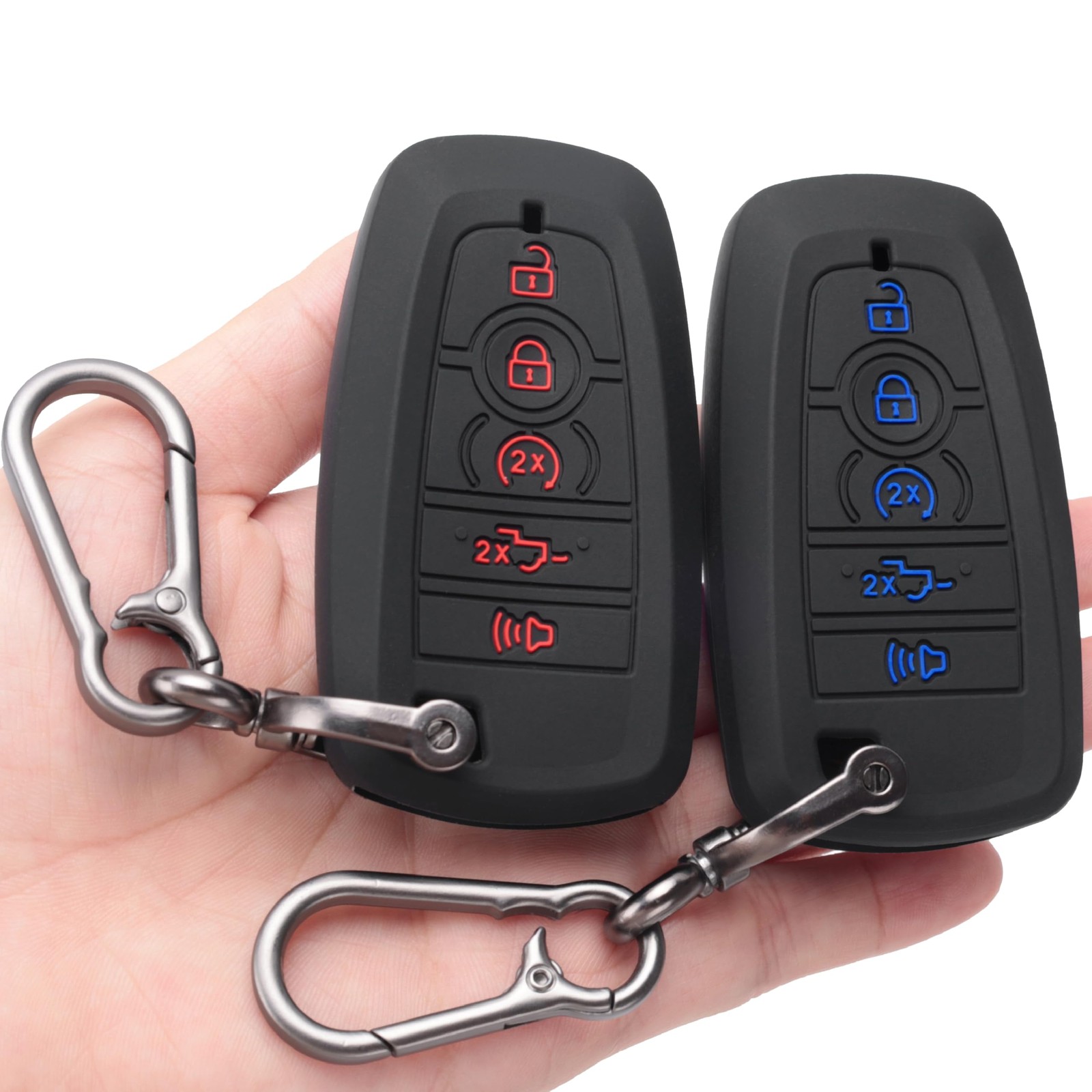Kyhodsgn Key Fob Cover Fit for Ford 2026-2018 F150 F250 F350 Universal, Black