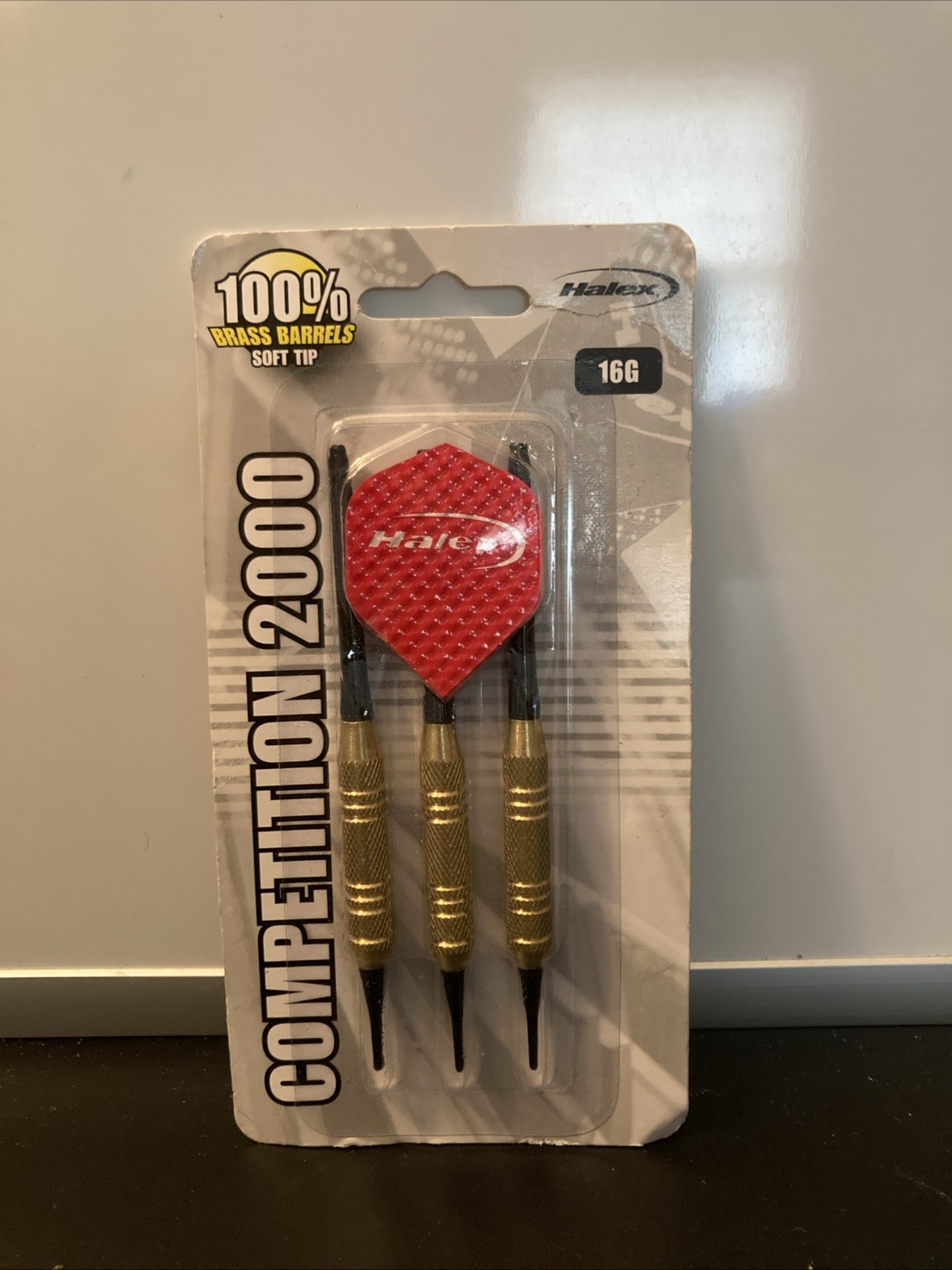 HALEX Competition 2000 16 G"Set Of 3"Brass Barrels Soft Tip Darts NEW Read