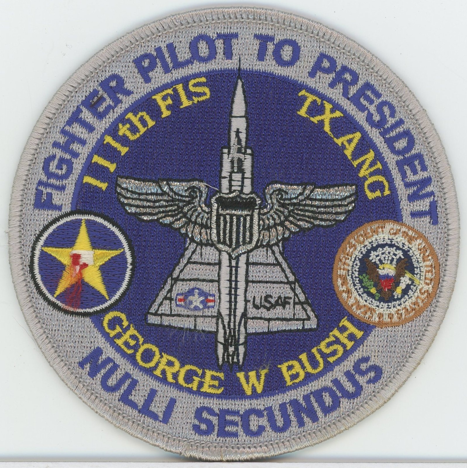111th Fighter Squadron Texas ANG President George W Bush Escort Patch