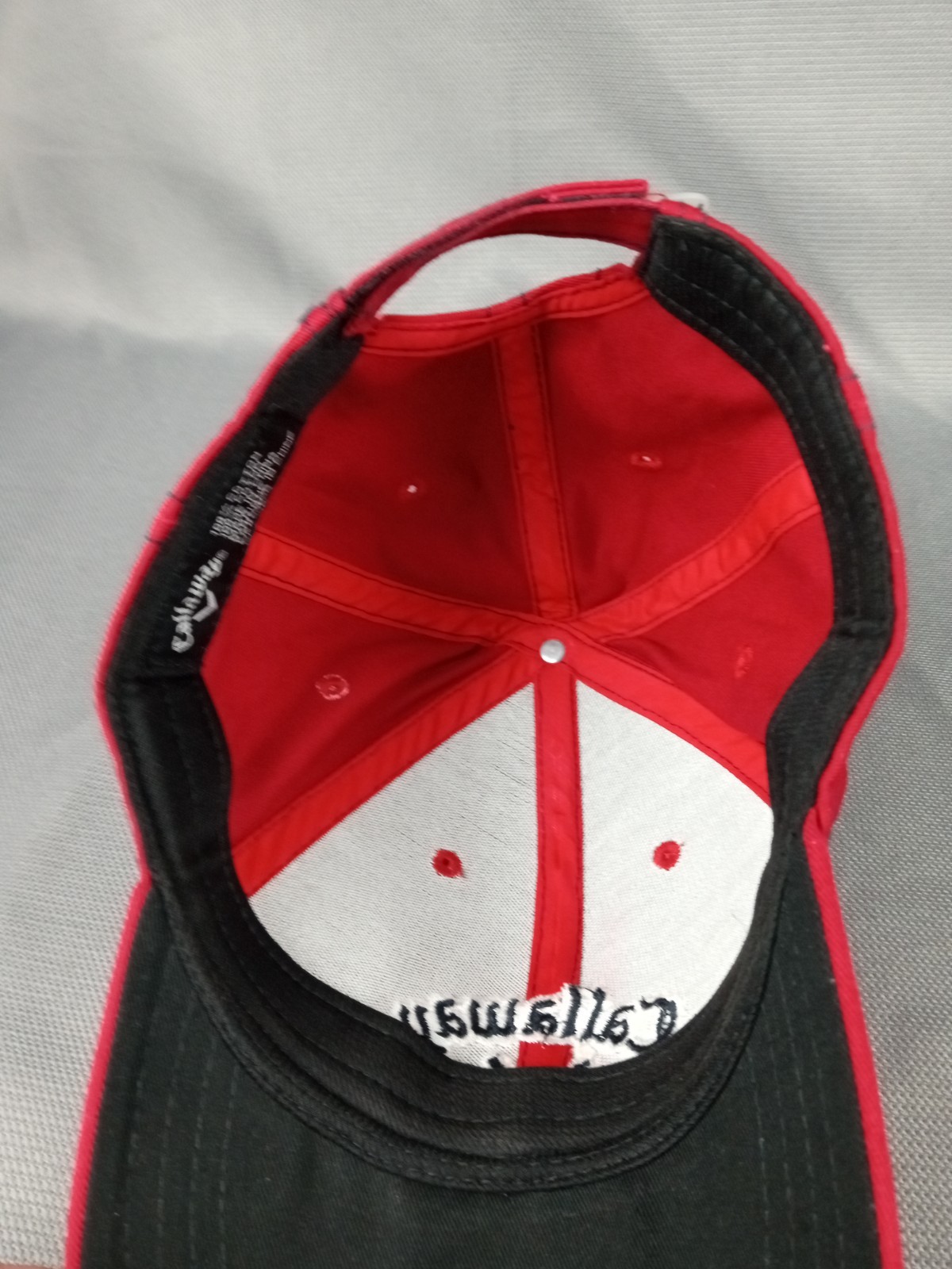 Callaway Red Golf Strapback Adjustable Hat Cap Casual Big Bertha Strata Clubs