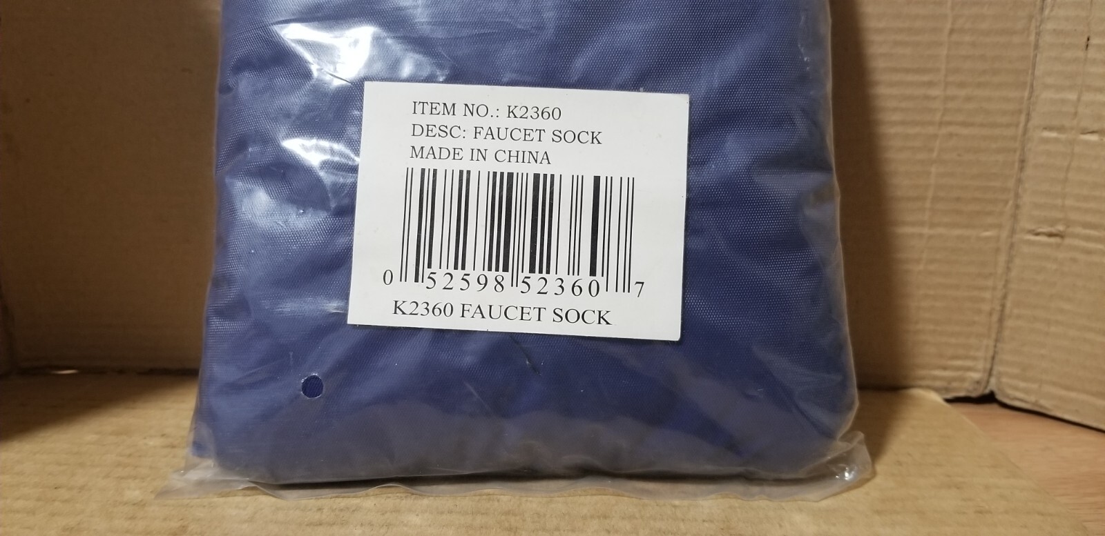 Faucet Sock Insulated Bag K2360 , New sealed