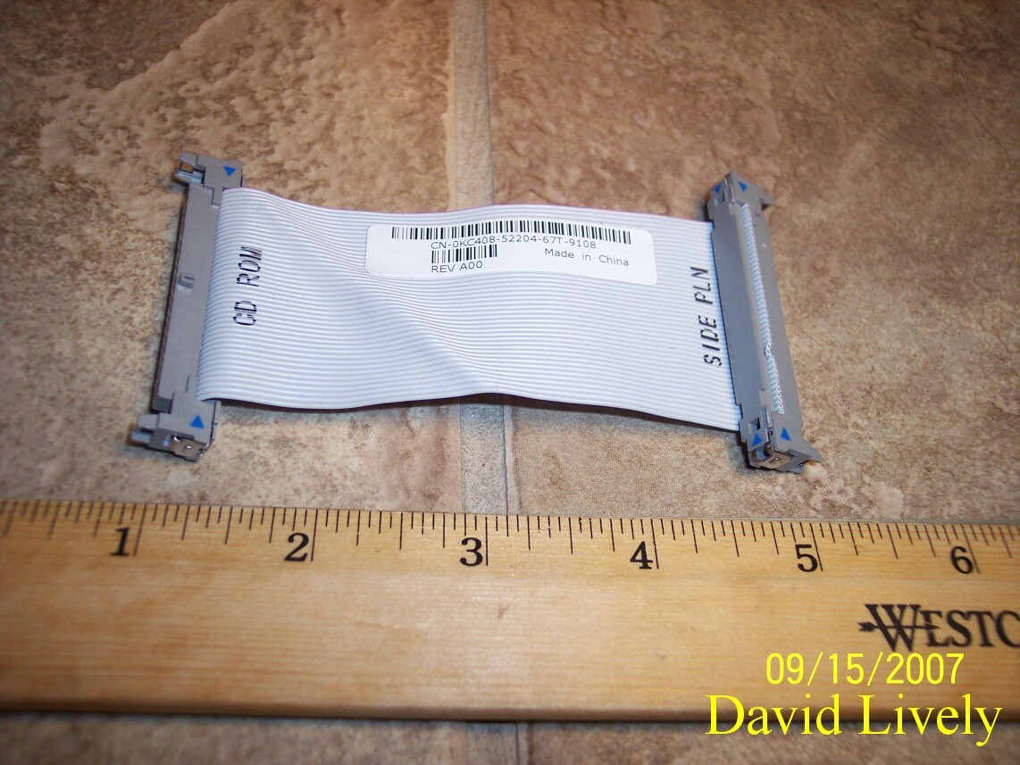 2x Lot DELL KC408 Poweredge 1950 PE1950 CD ROM Cables 44PIN CN-0KC408