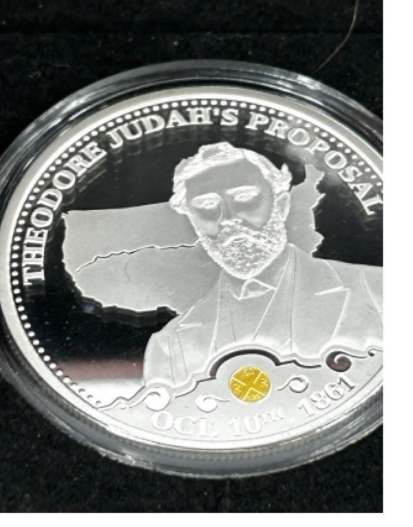 Bradford Exchange Transcontinental Railroad Judah's Proposal 2019 coin