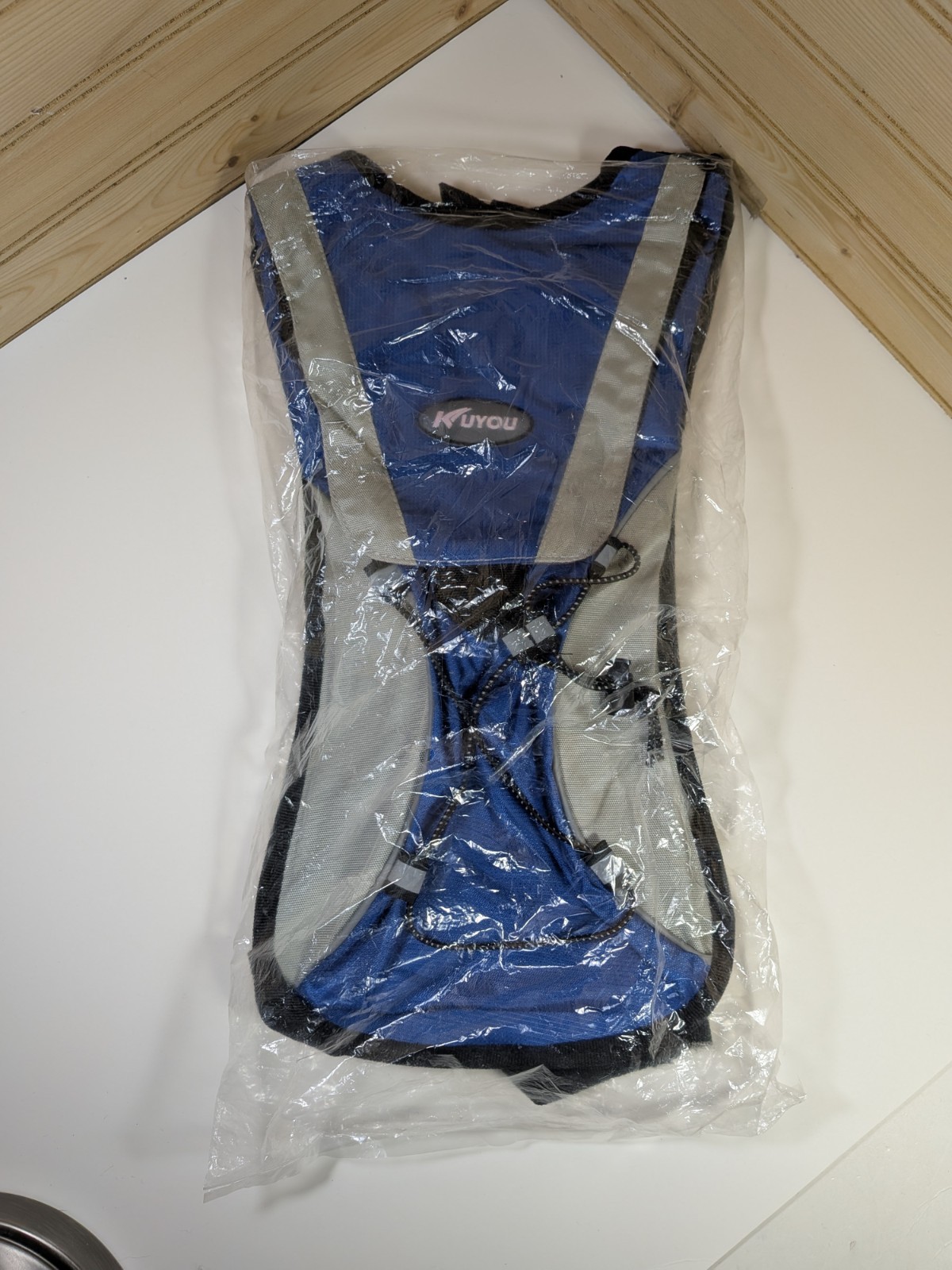 Kuyou Hydration Pack Blue Backpack   JYF001 Bladder Not Included. No Tags