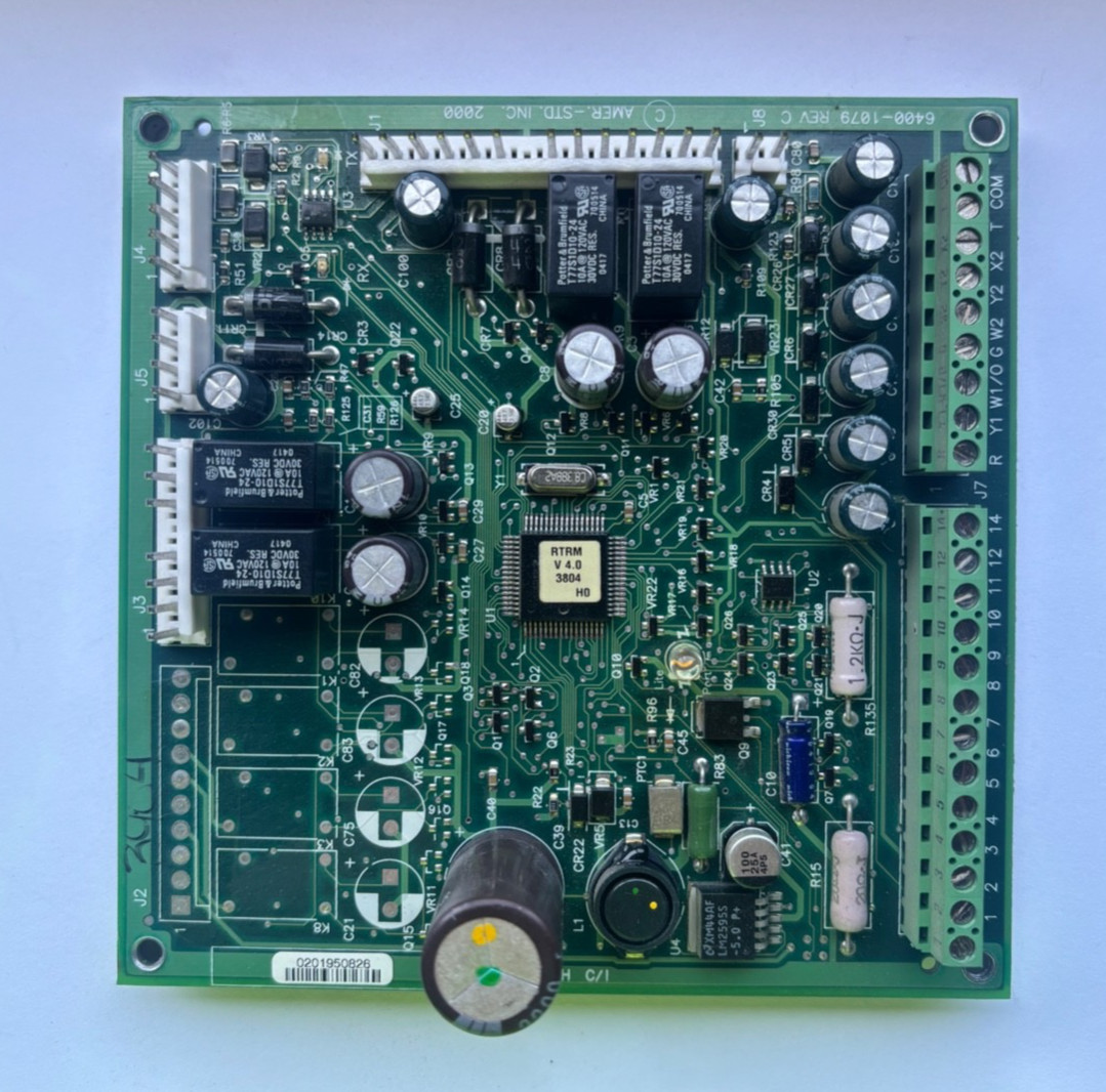 TRANE X13650865-06 Rev E RTU/Furnace Control Board RTRM V4.0 6400-1079 Rev C