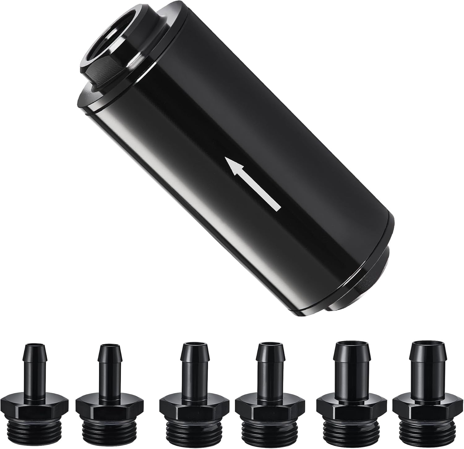 EVIL ENERGY Inline Fuel Filter 100 Micron with Barb 1/2", 3/8", 100
