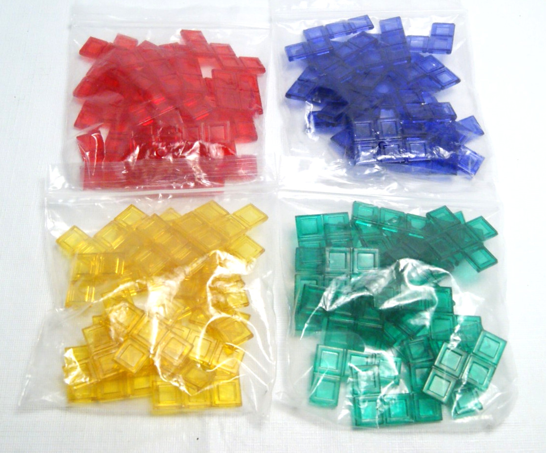 Blokus Game Replacement Pieces Mattel - See Measurements For Fit - Lot 84 Pieces