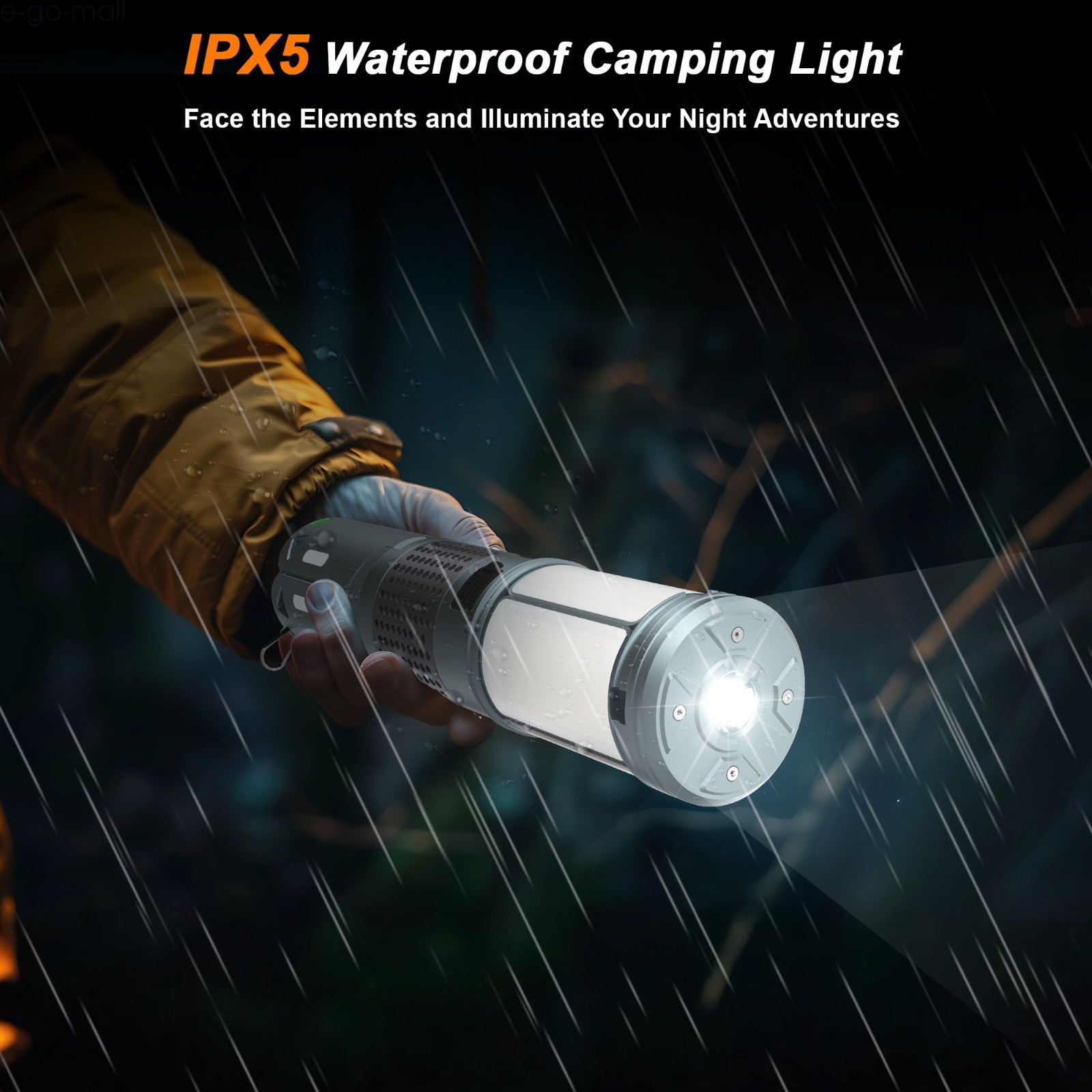 Telescopic Folding Tent Light Tripod Camping Magnetic Base Portable Flashlight