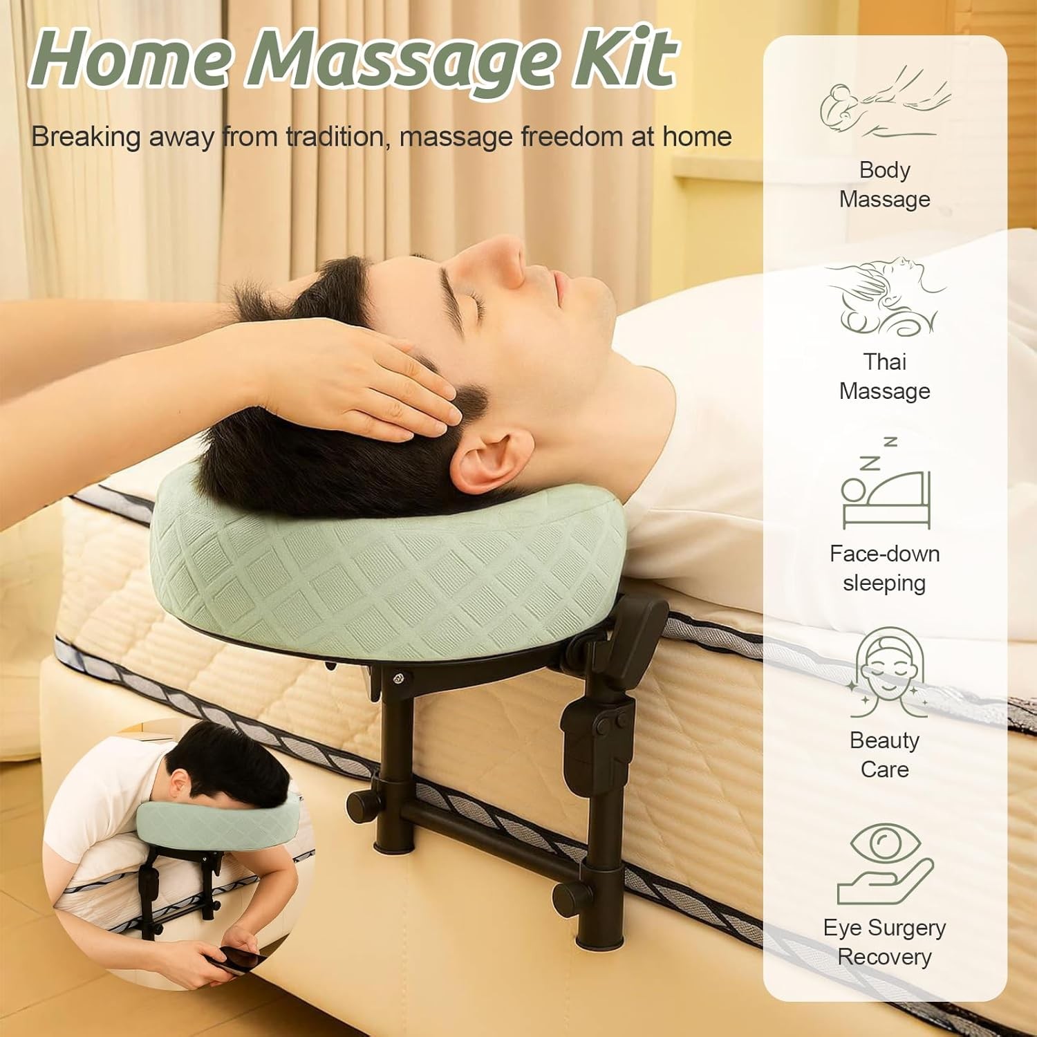 Face Cradle Massage Headrest Bed Portable