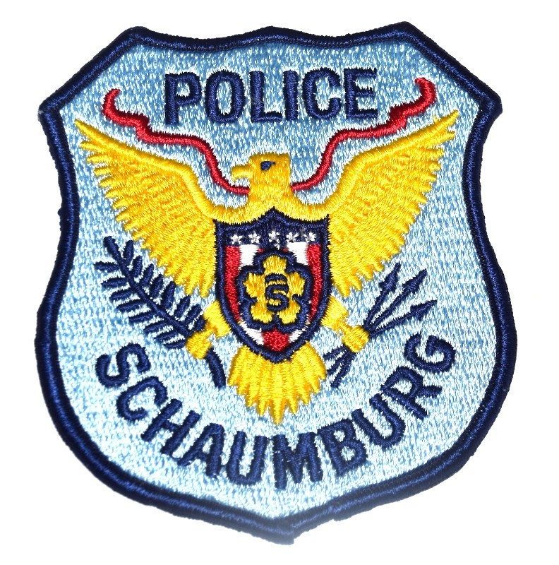 SCHAUMBURG ILLINOIS IL Police Patch CITY SEAL EAGLE CREST M1