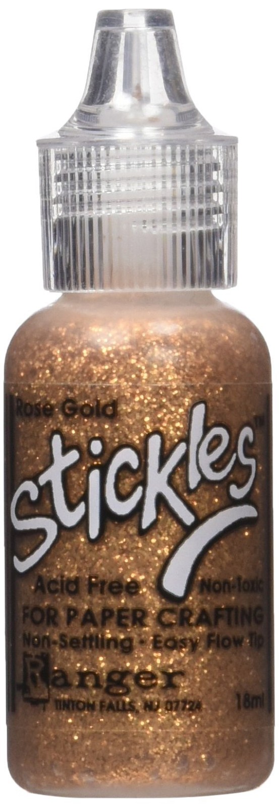 Ranger Stickles Glitter Glue .5oz, Rose Gold
