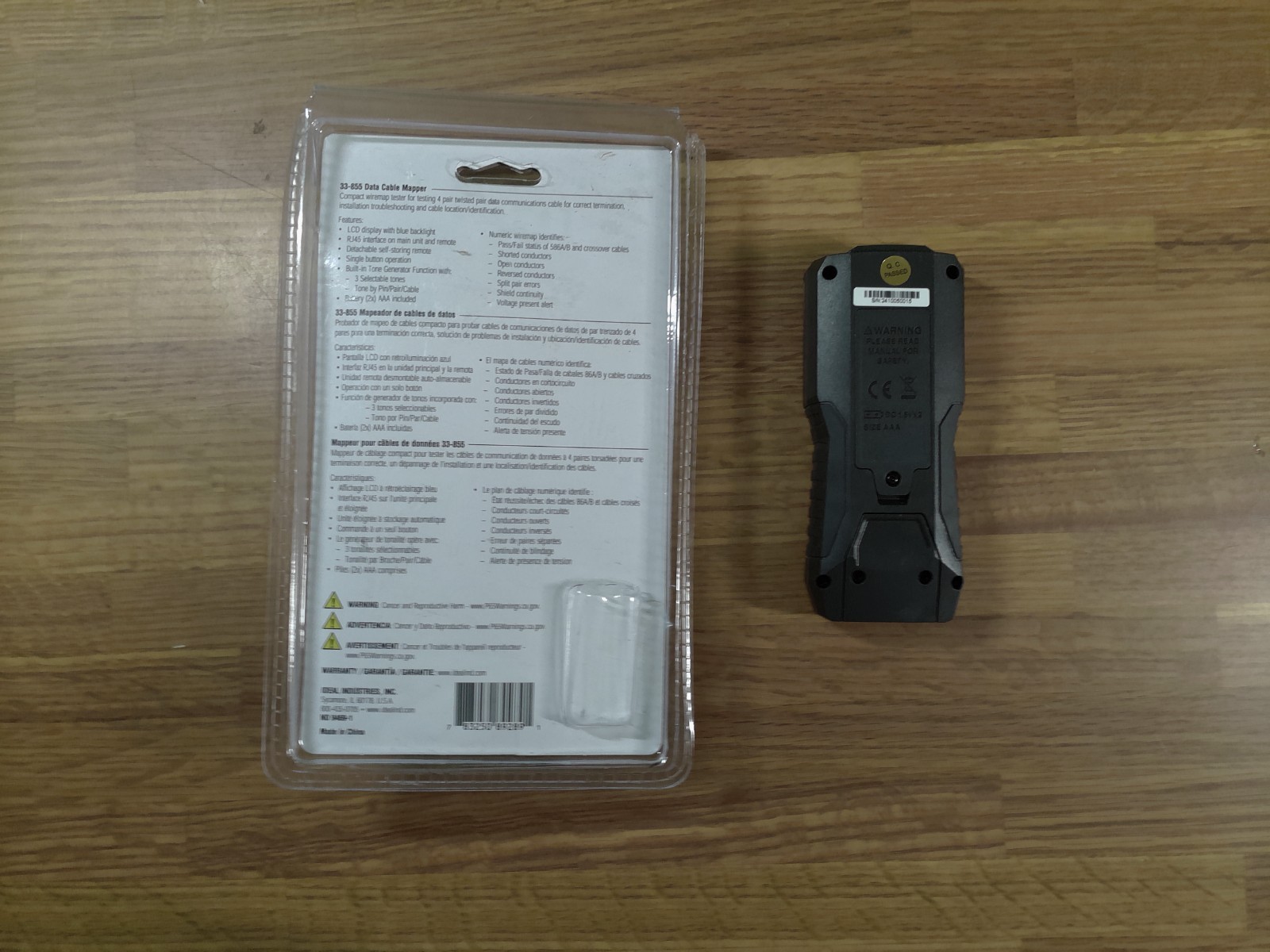 Ideal Electrical 33-855 Data Cable/RJ45 LCD Wiremapper
