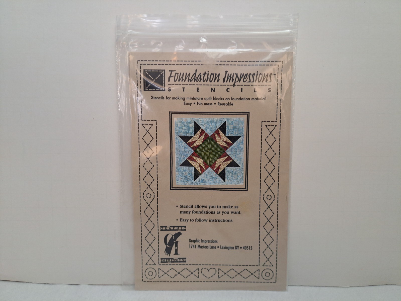 Foundation Impressions Stencils - Odd Fellow Cross (3") #GI-2121 - New