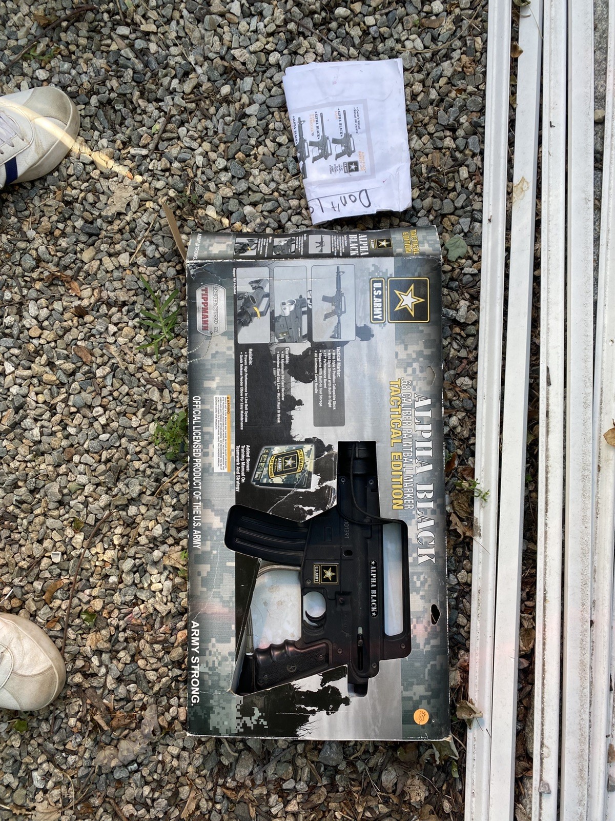 Tippmann US Army Alpha Black Tactical Edition .68 Caliber Paintball Marker Gun