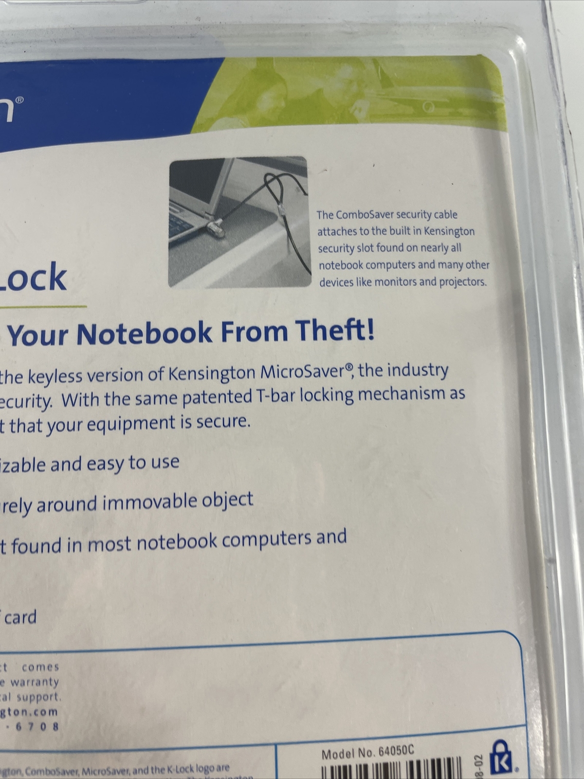 Kensington ComboSaver Security Laptop Lock