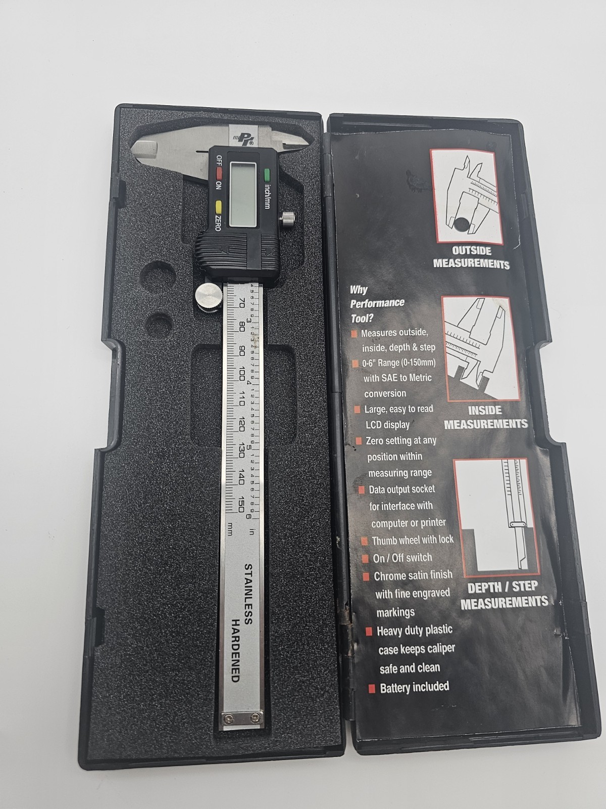 Performance Digital Caliper Tools - 0-6" W80153