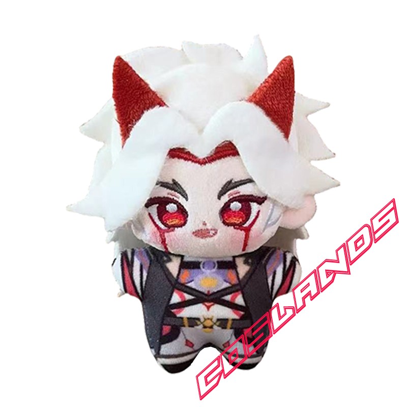 12cm Genshin Impact Arataki Itto Plush Doll Anime Stuffed Plushie Pendant Toys