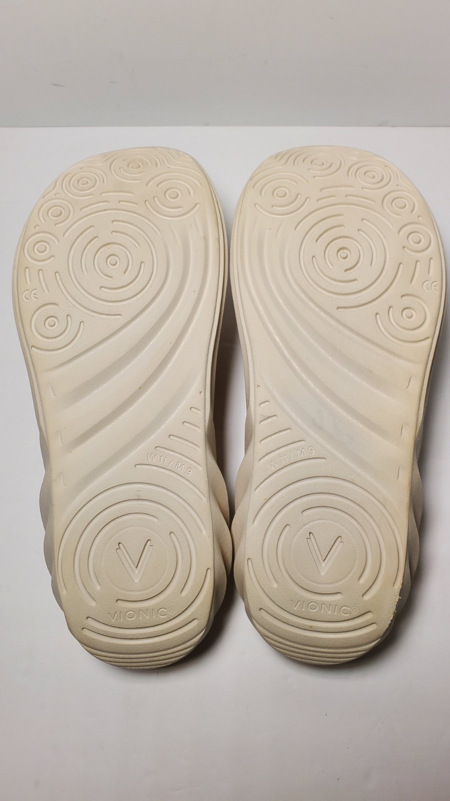Vionic Tide RX Unisex Cushioned Orthotic Sandal Cream Size Men 9 Women 11