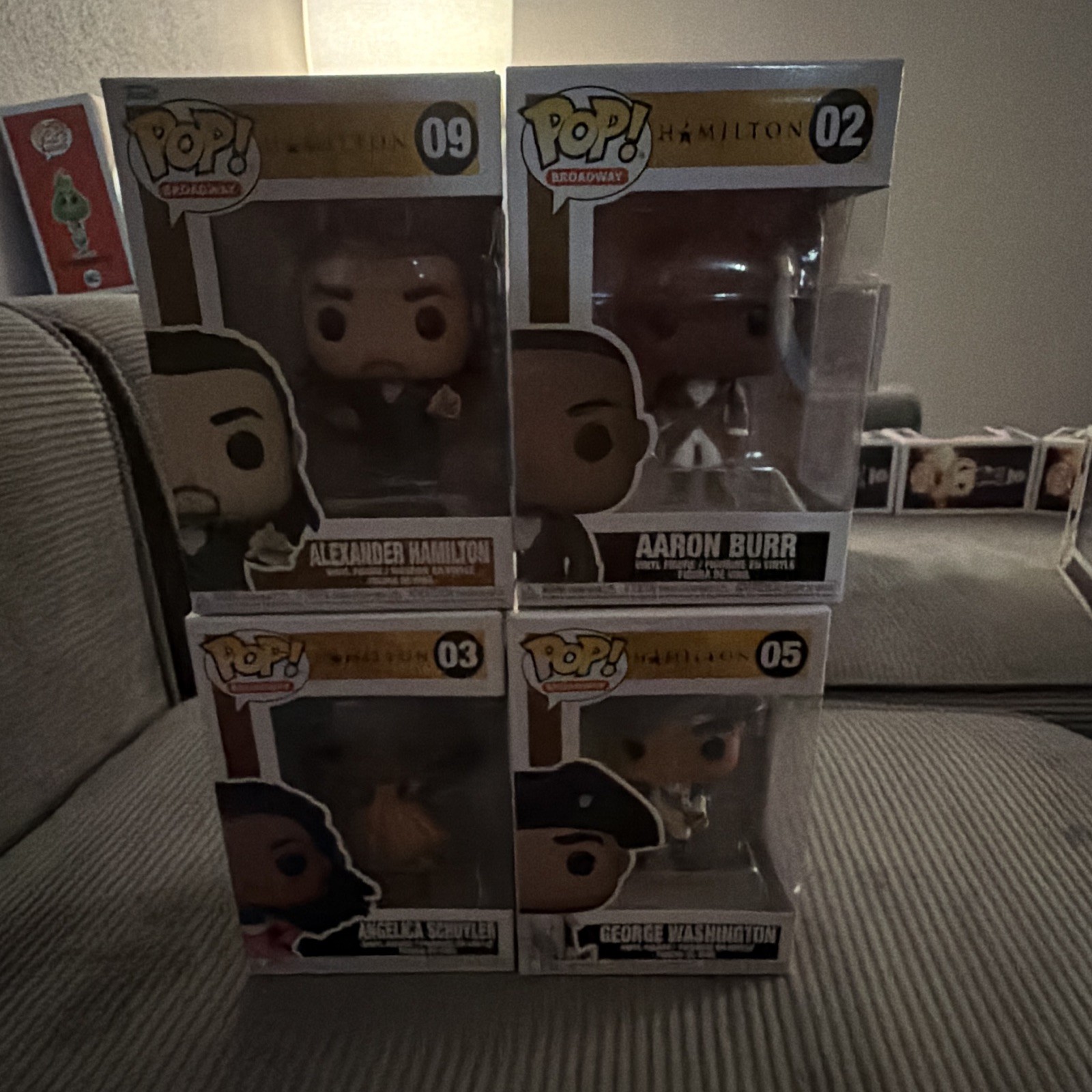 Funko Pop! Hamilton Broadway Vinyl Boxed Unopened Mixed Lot 4 Hamilton Burr