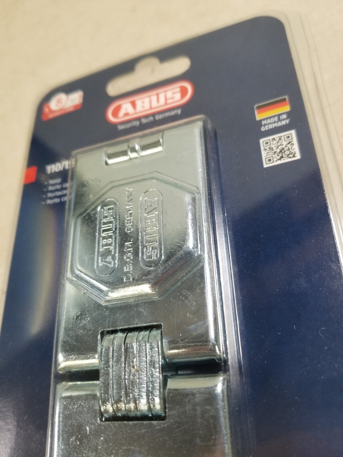 ABUS 110/155 SINGLE FLEX 6 1/4" LONG PADLOCK HASP