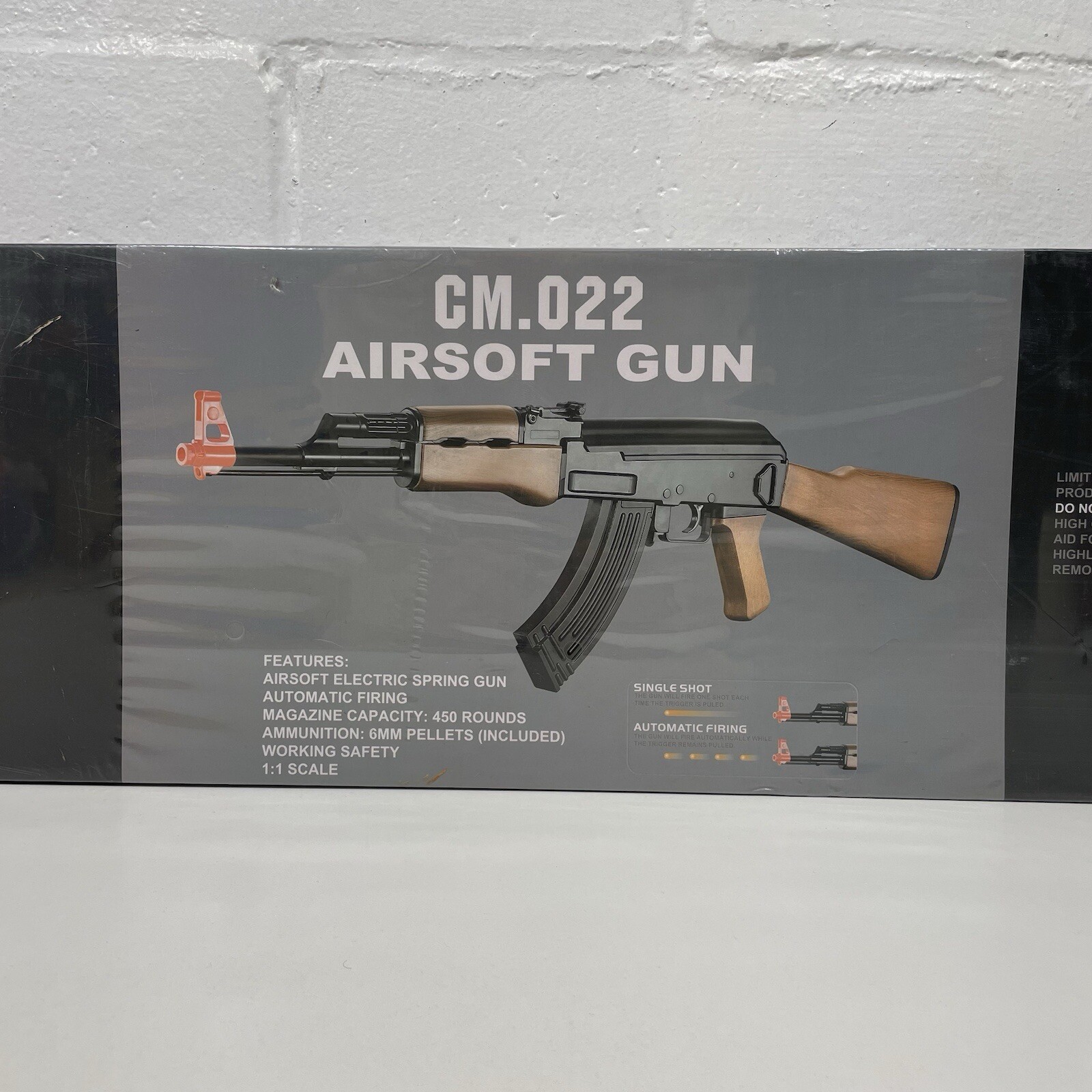 Airsoft Electric Spring Gun Automatic Single Shot 1:1 Scale Sealed BB Tac