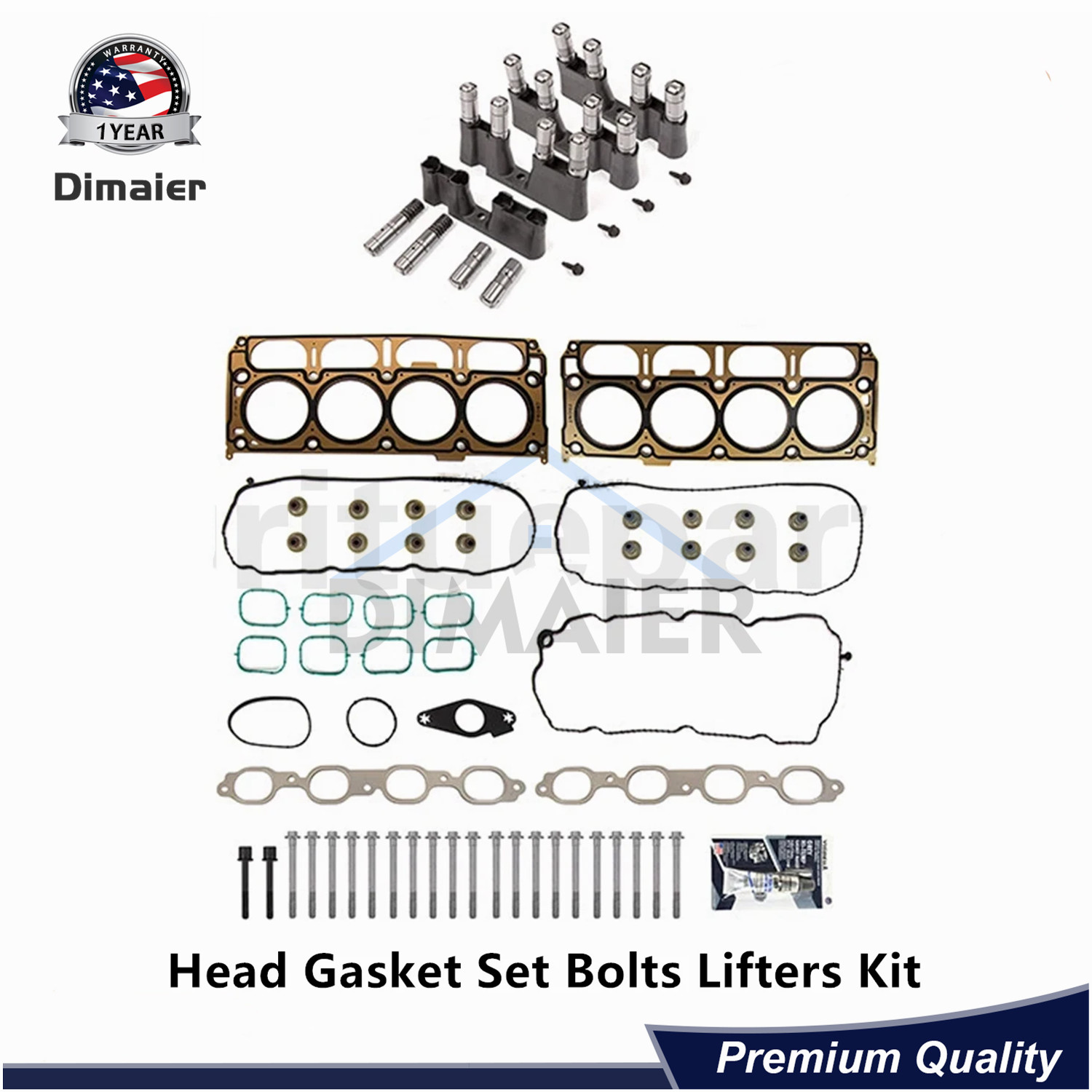 Head Gasket Set Bolts Lifters Kit For 14-20 Chevrolet Tahoe GMC Sierra Yukon -US