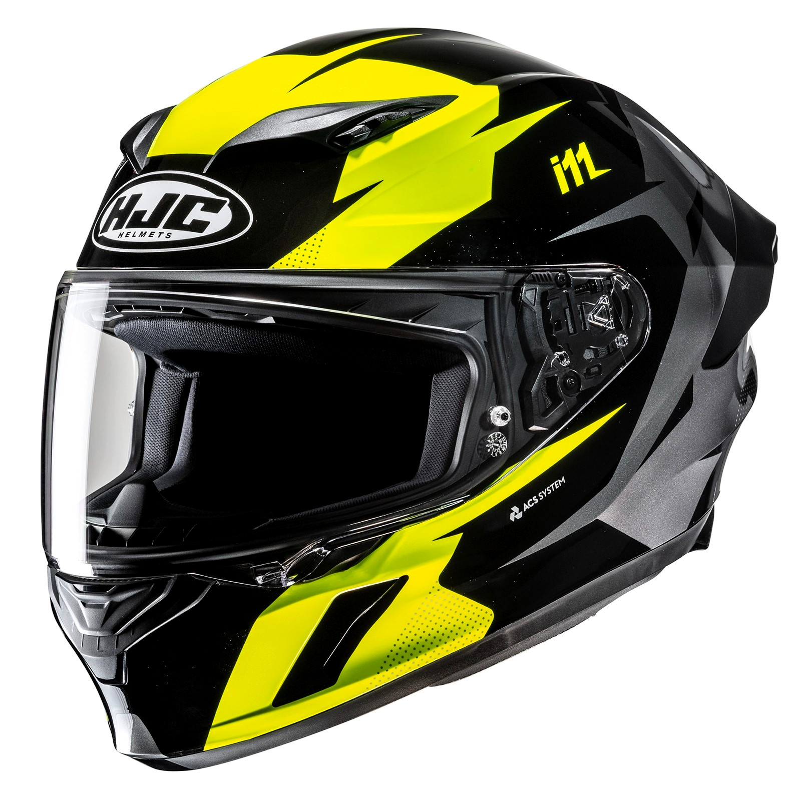 HJC i11 Instant Motorcycle Helmet Hi-Viz Yellow SM Small I-11 Snell USA DOT