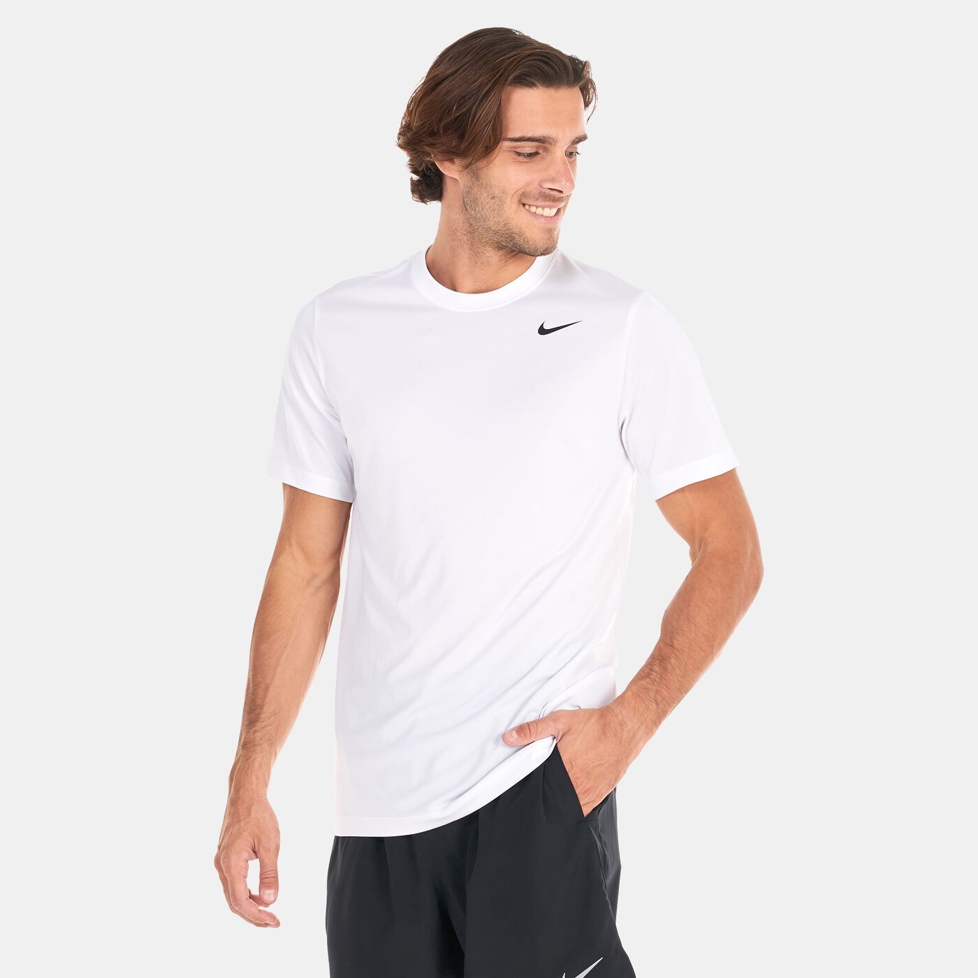 Nike Men's Dri-Fit Legend Fitness T-Shirt White/Black Medium