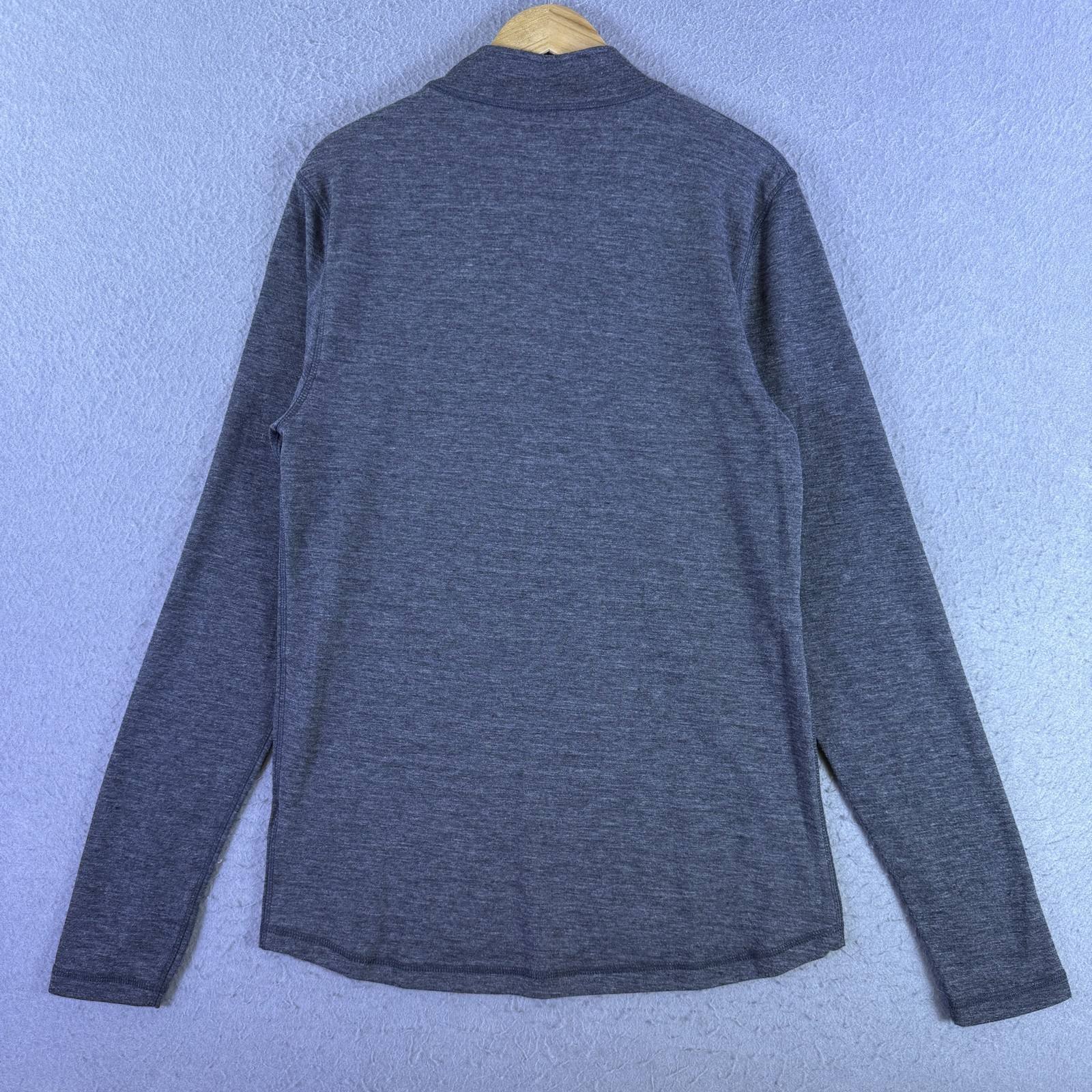 Omni-Wool Mens 1/4 Zip Pullover Size XL Gray Wool Blend Base Layer Gorp Outdoors