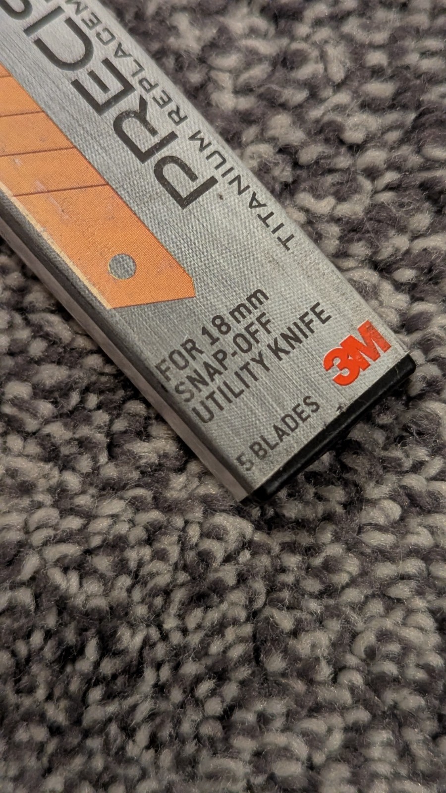 scotch precision titanium replacement (5) blades for 18mm snap-off utility knife