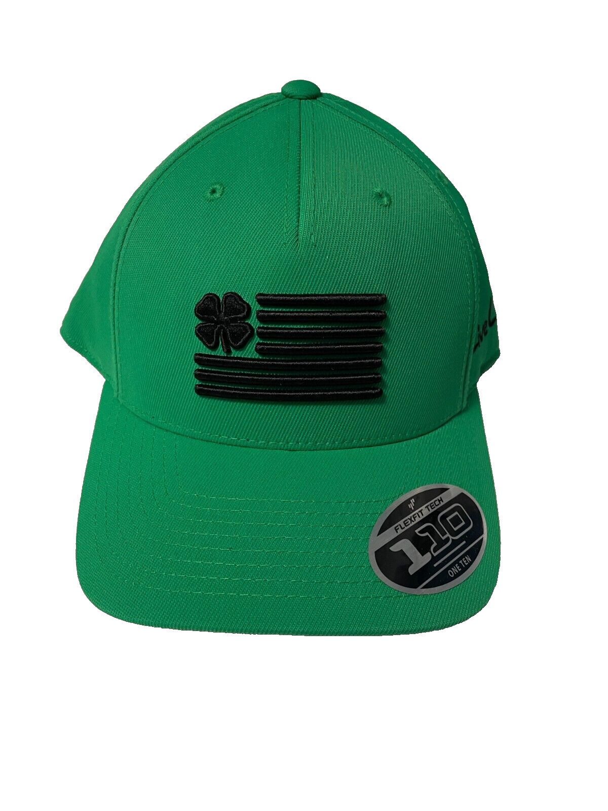 Black Clover Golf Hat Mens Snapback Adjustable Kelly Green Embroidered Logo