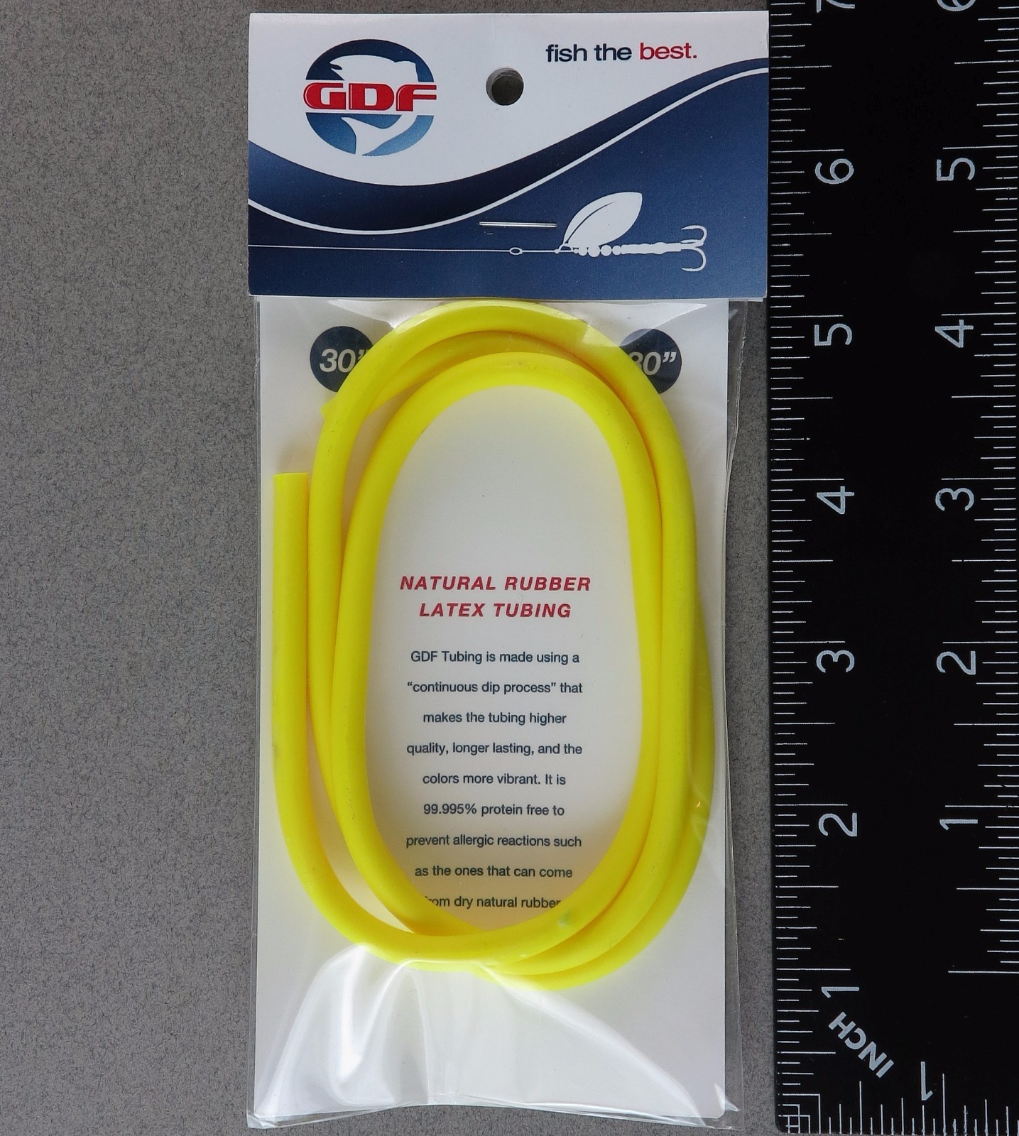 GDF Tubing Fluorescent Chartreuse 30" (1/8" I.D.) TB CHAR Good Day Fishing