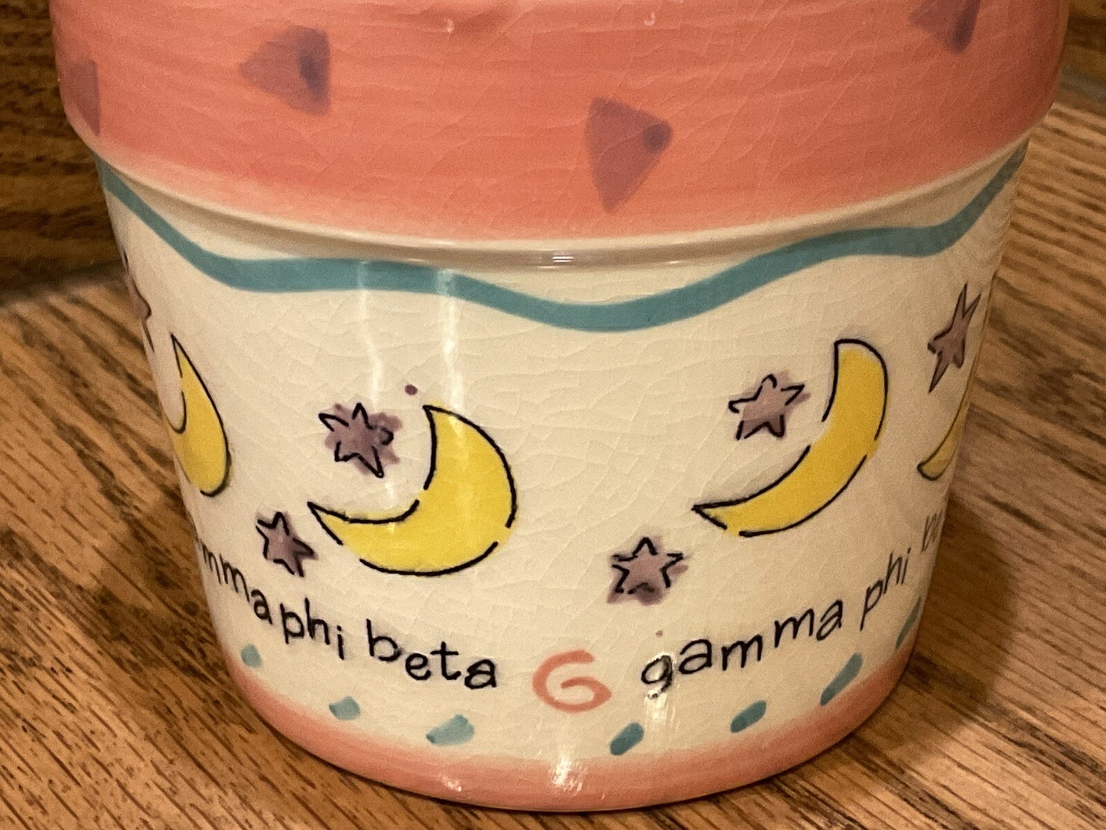 Gamma Phi Beta Small Decorated Planter
