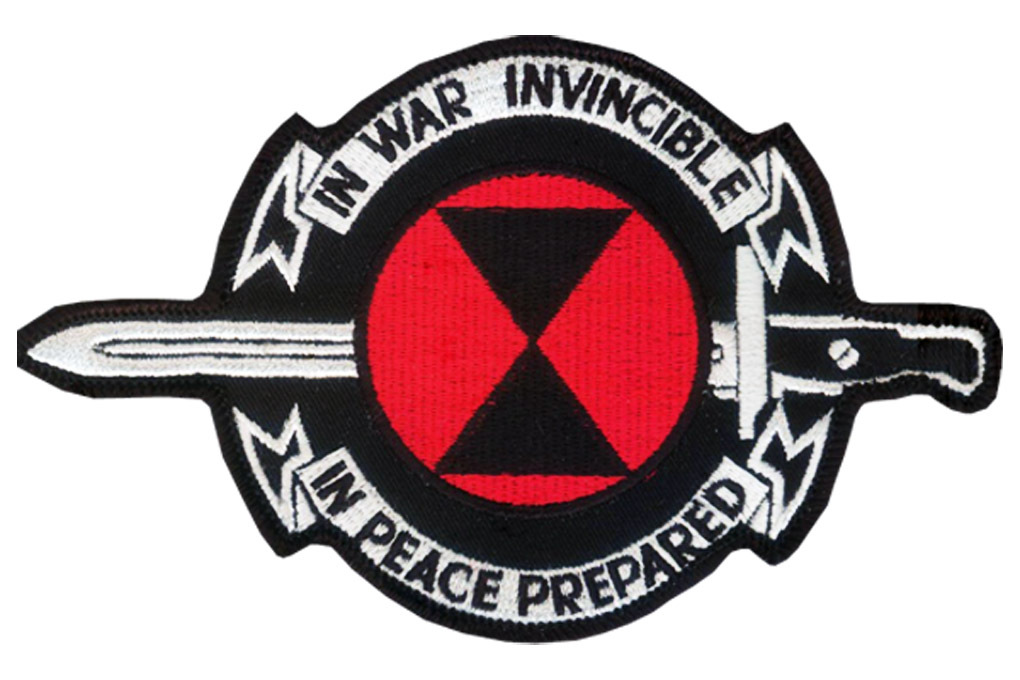 7th Infantry Division IN WAR INVINCIBLE - IN PEACE PREPARED Embroidered Patch