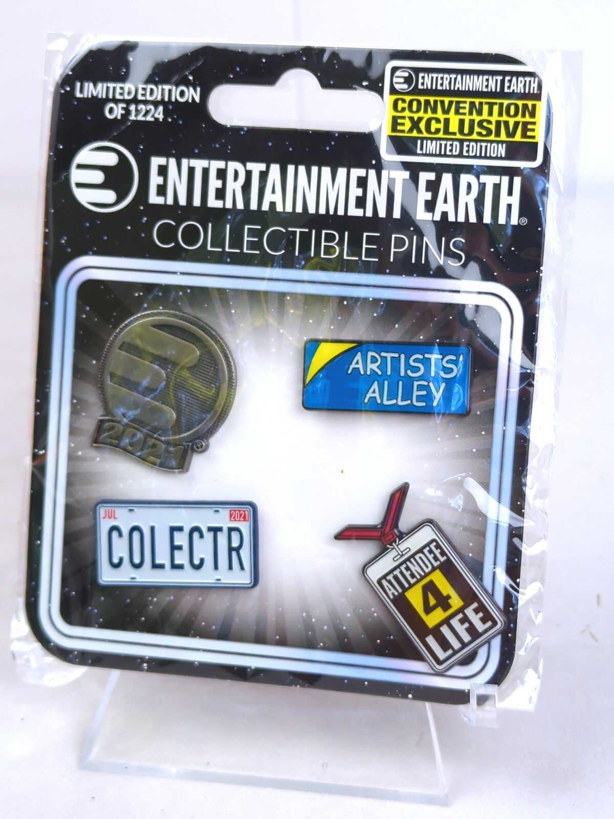 ENTERTAINMENT EARTH Enamel Pin Set 4 Pcs 2021 Convention Exclusive 0579/1224 NEW