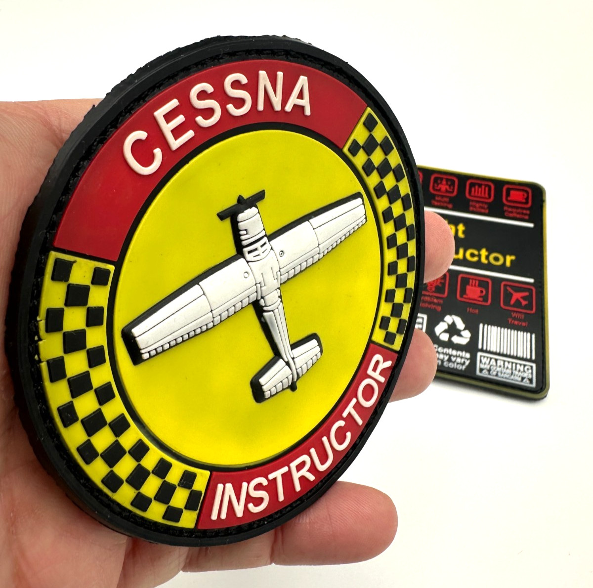 FLIGHT INSTRUCTOR /CESSNA INSTRUCTOR BUNDLE - HIGH QUALITY PVC PATCH