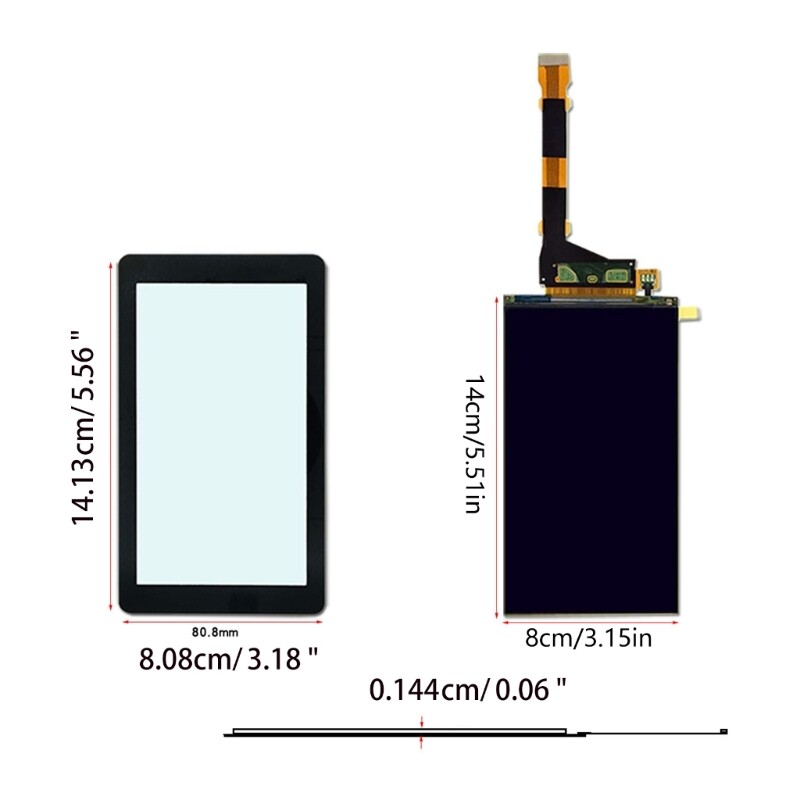 5.5 Glass LCD Display Screen Remove Backlight for Sharp LS055R1SX04 3D Printer
