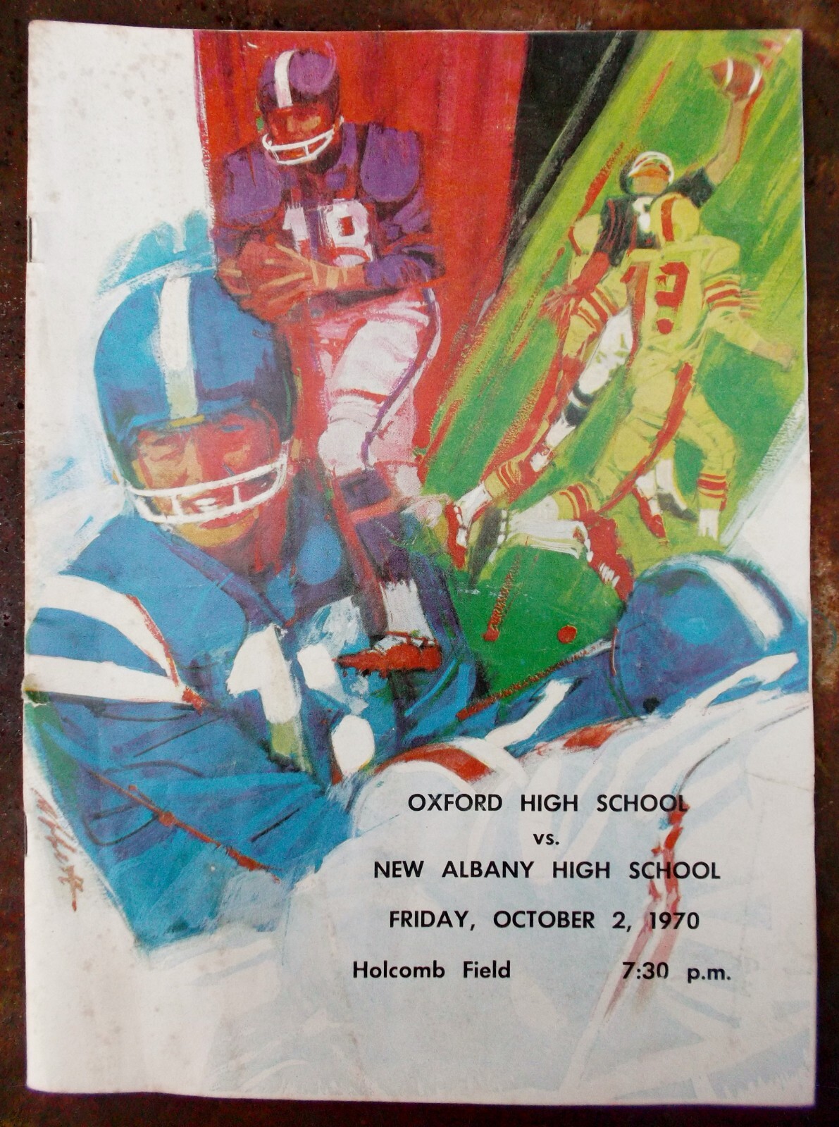 1970 OXFORD HIGH vs. NEW ALBANY HIGH - MISSISSIPPI High School Football Program