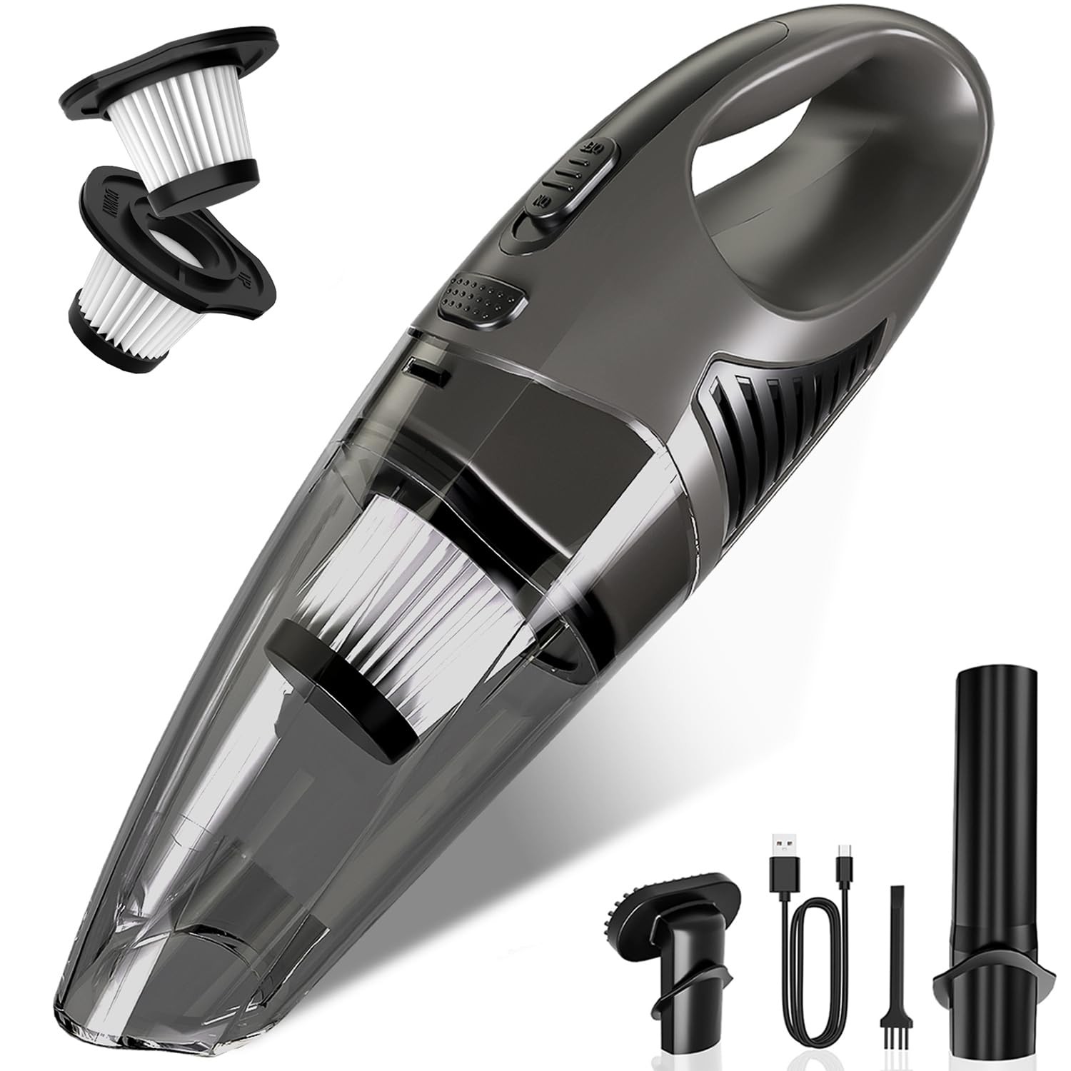 Handheld Vacuum Cordless, 11KPA Strong Suction & 25 Mins Runtime Brushless Mo...