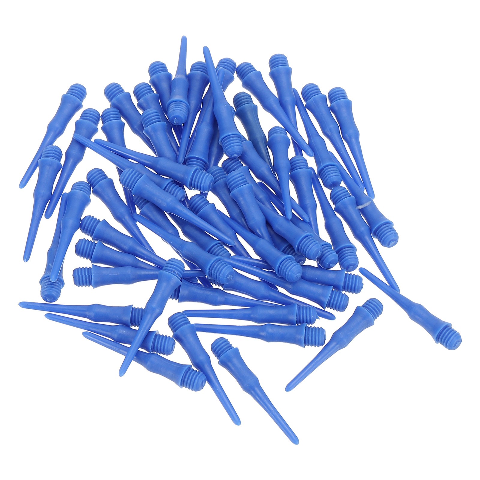 60Pcs 2BA Thread Plastic Soft Dart Tips Replacement Dart Accessories, Navy Blue
